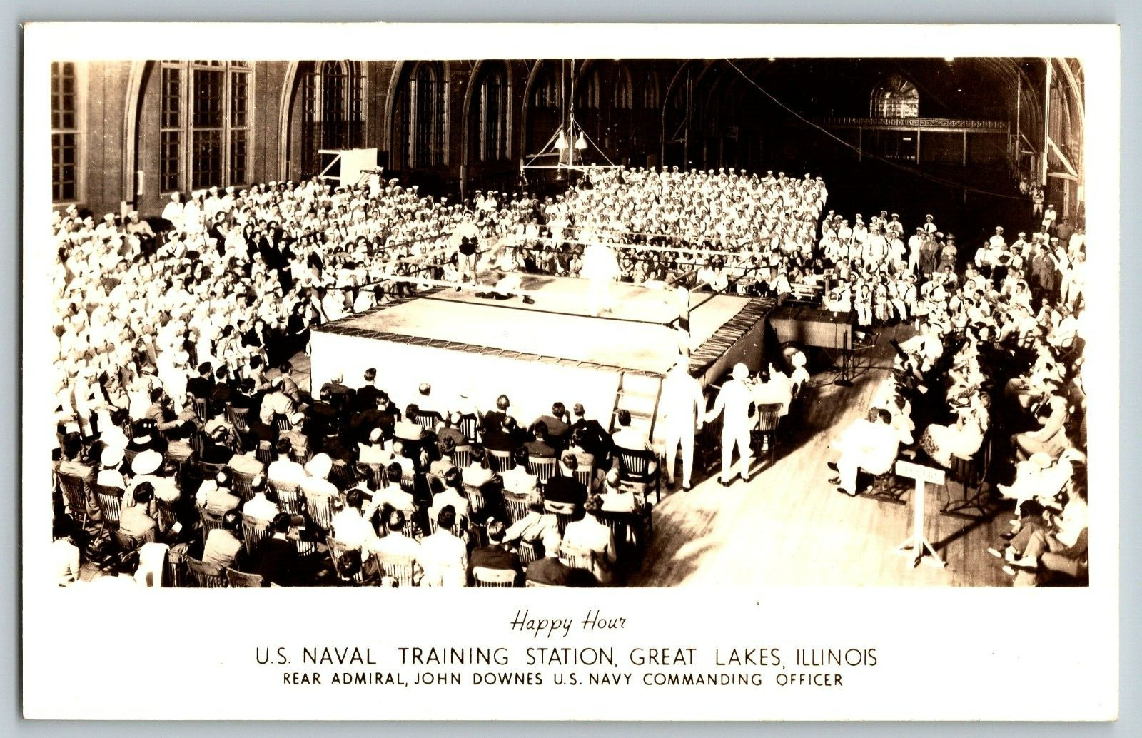 RPPC Vintage Postcard - Great Lakes, Illinois - U.S Naval Training Station