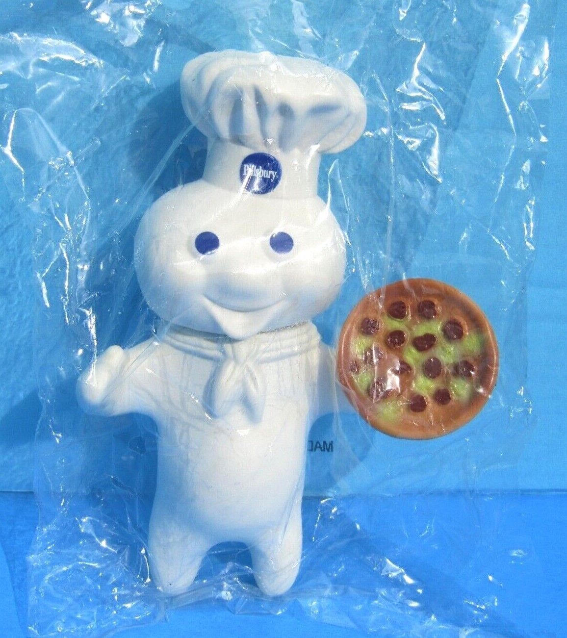 FS NIP Pillsbury Doughboy PIZZA DOLL POPPIN FRESH SOFT VINYL CHARACTER SEALED