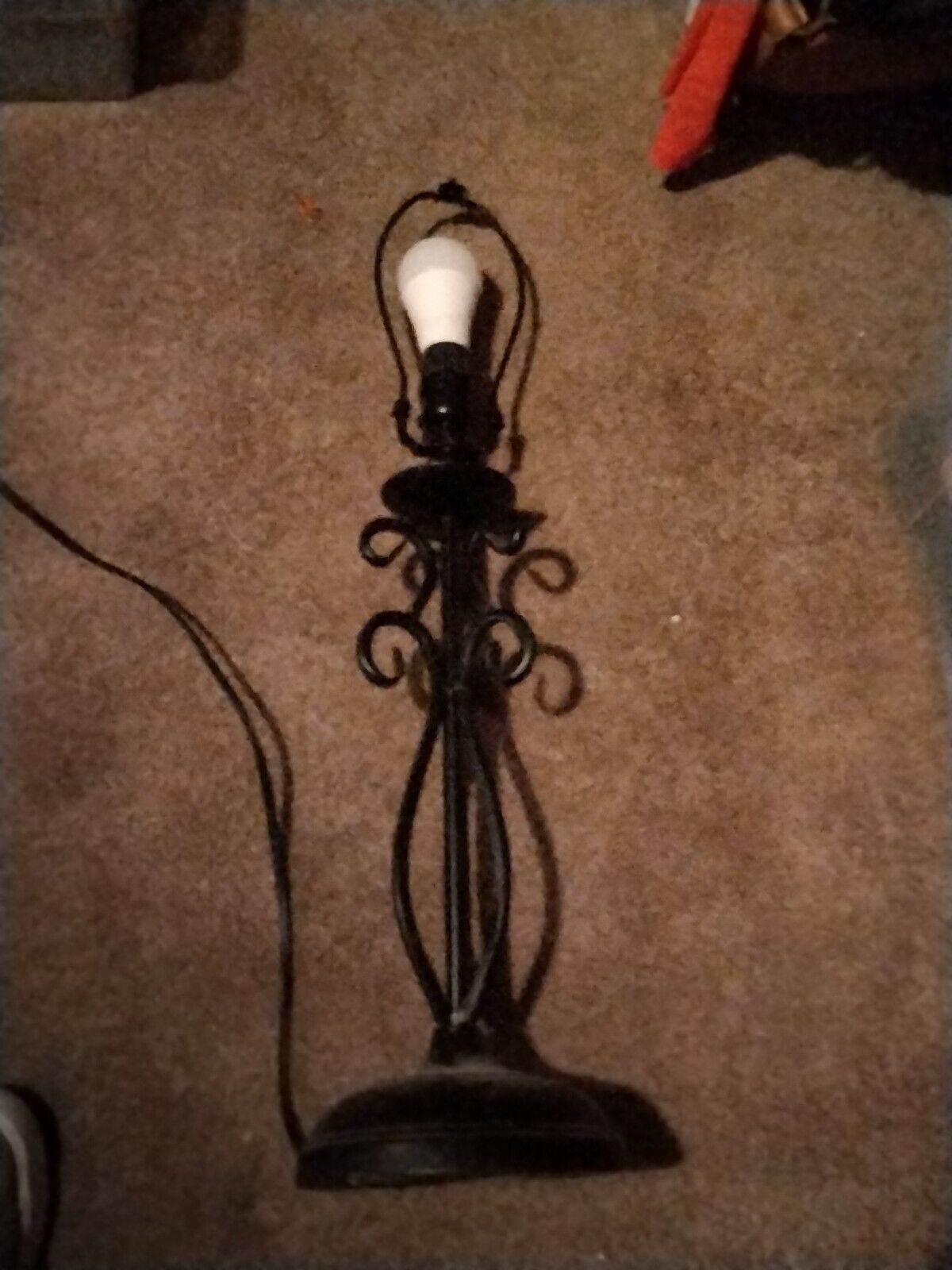 Vintage Wrought Iron Lamps, Early 20th Century