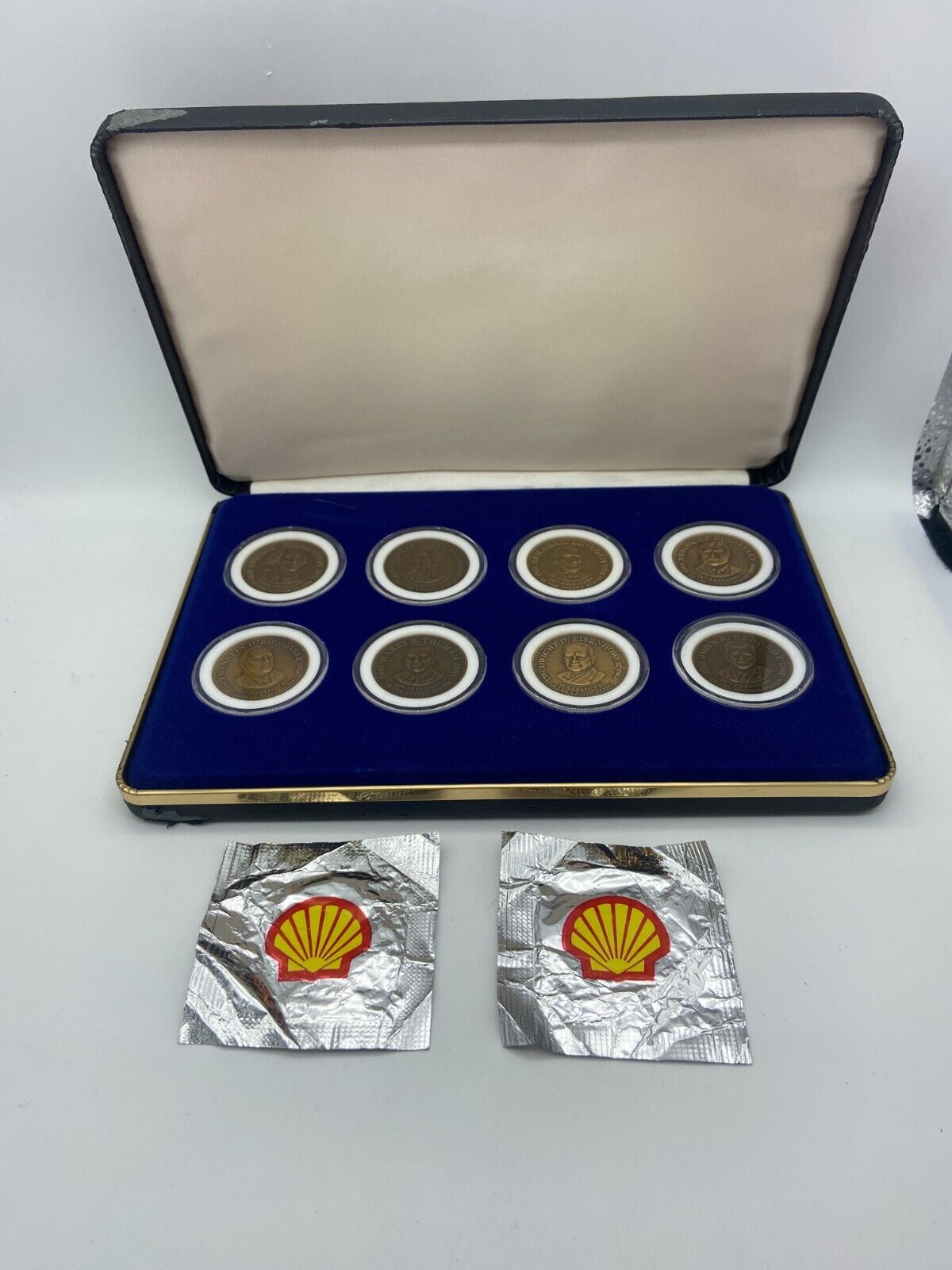 1992 Shell Presidential Coin Set PLUS 2 - Original Mylar pouches UNopened