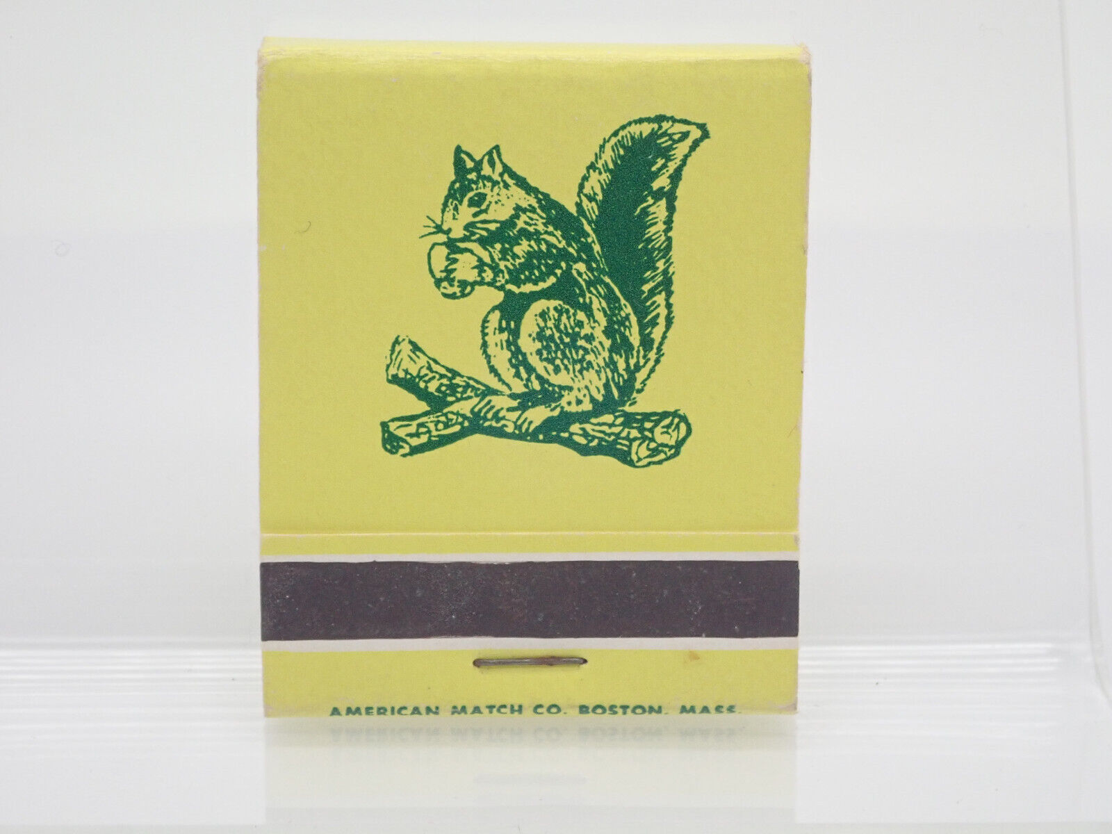 The Country Club Brookline Massachusetts Squirrel Vintage Matchbook