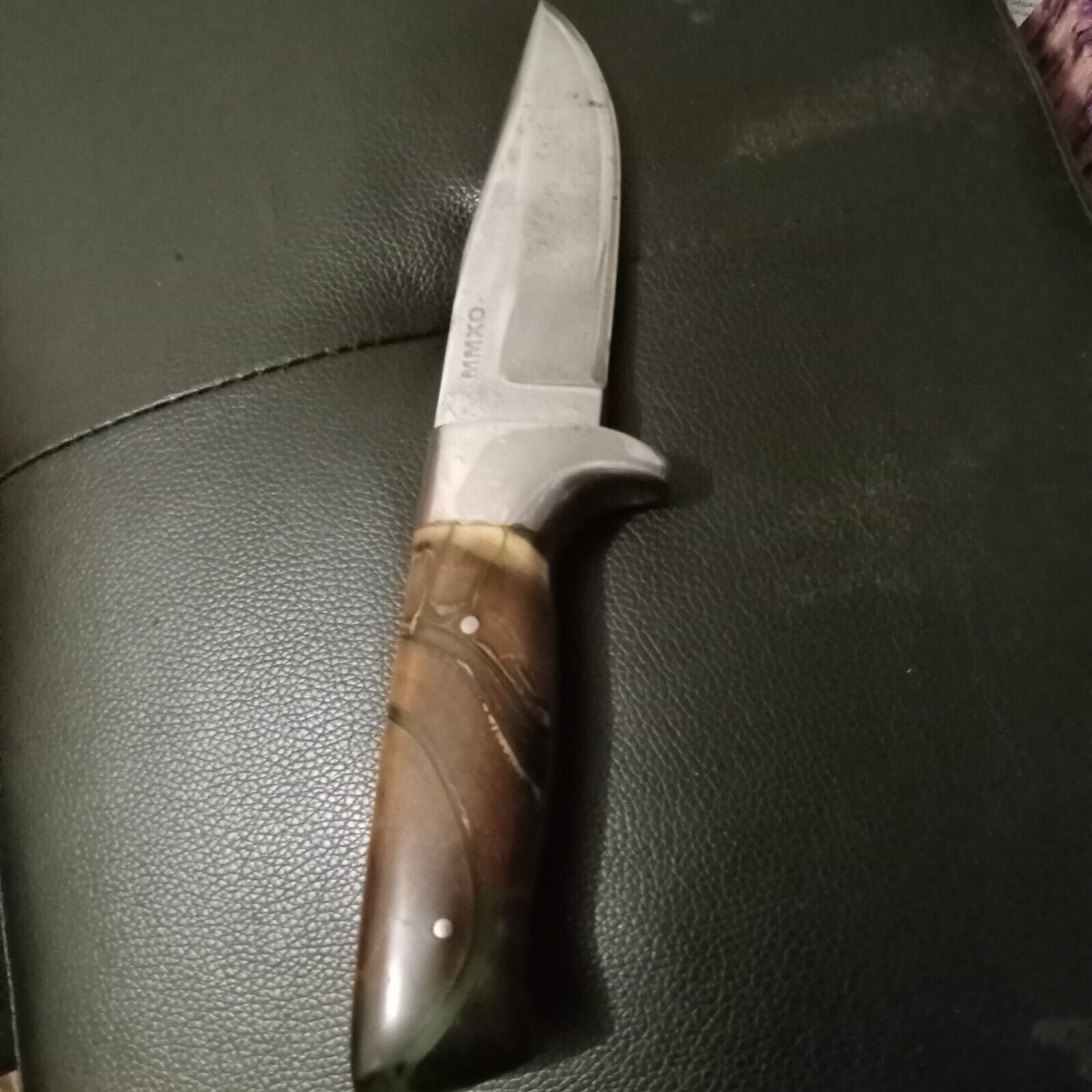 1095 Hand Crafted Knife With Green Handle