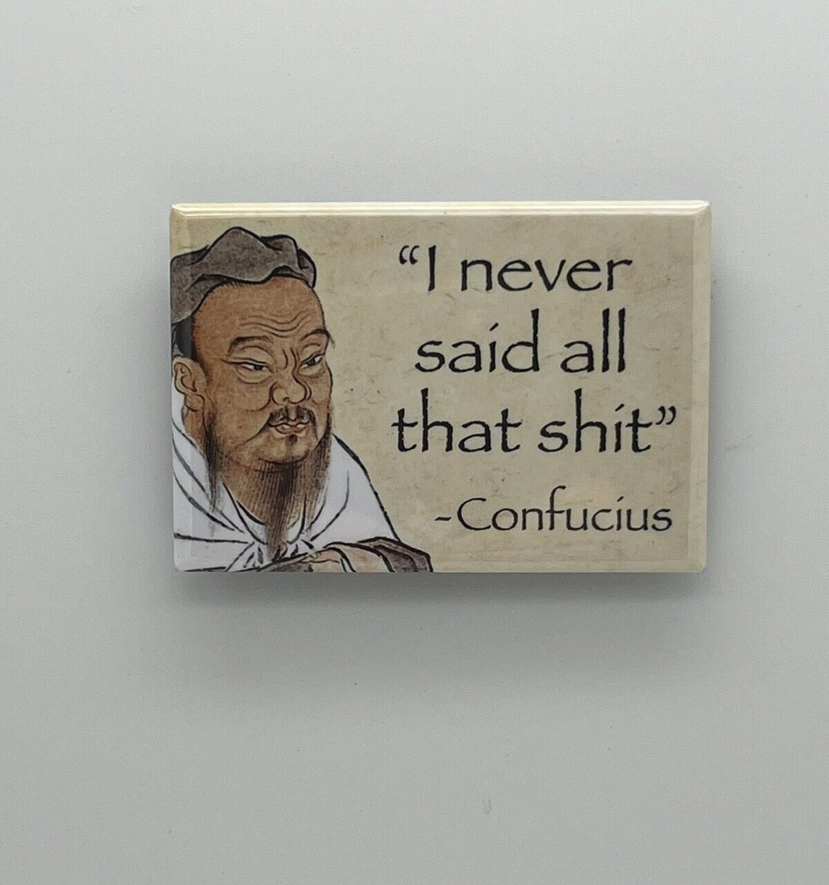 Confucius Quote Fridge / Locker Magnet