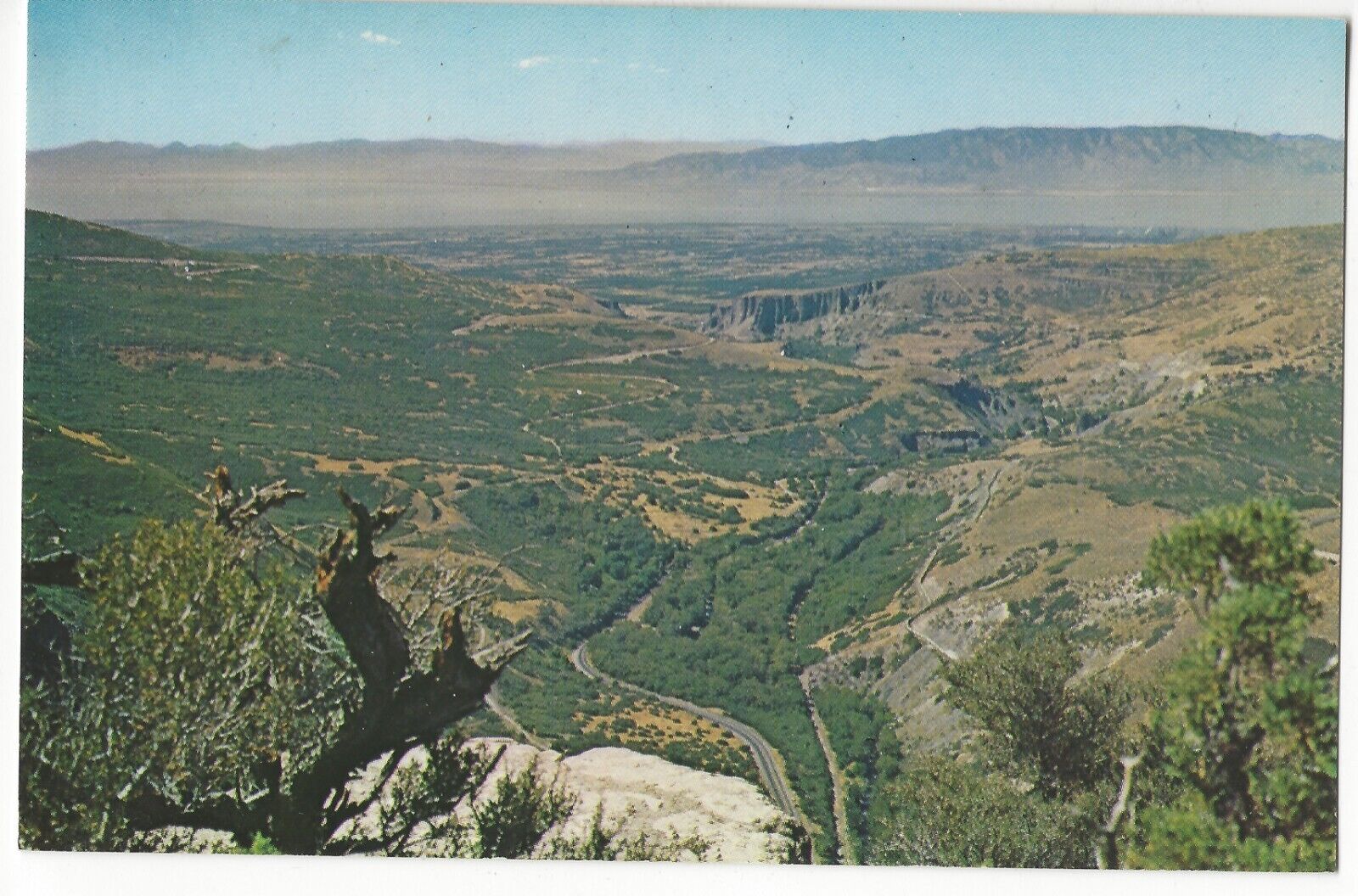 UTAH VALLEY From Above The SKY RIDE in Provo Canyon, c1960's Unused Postcard