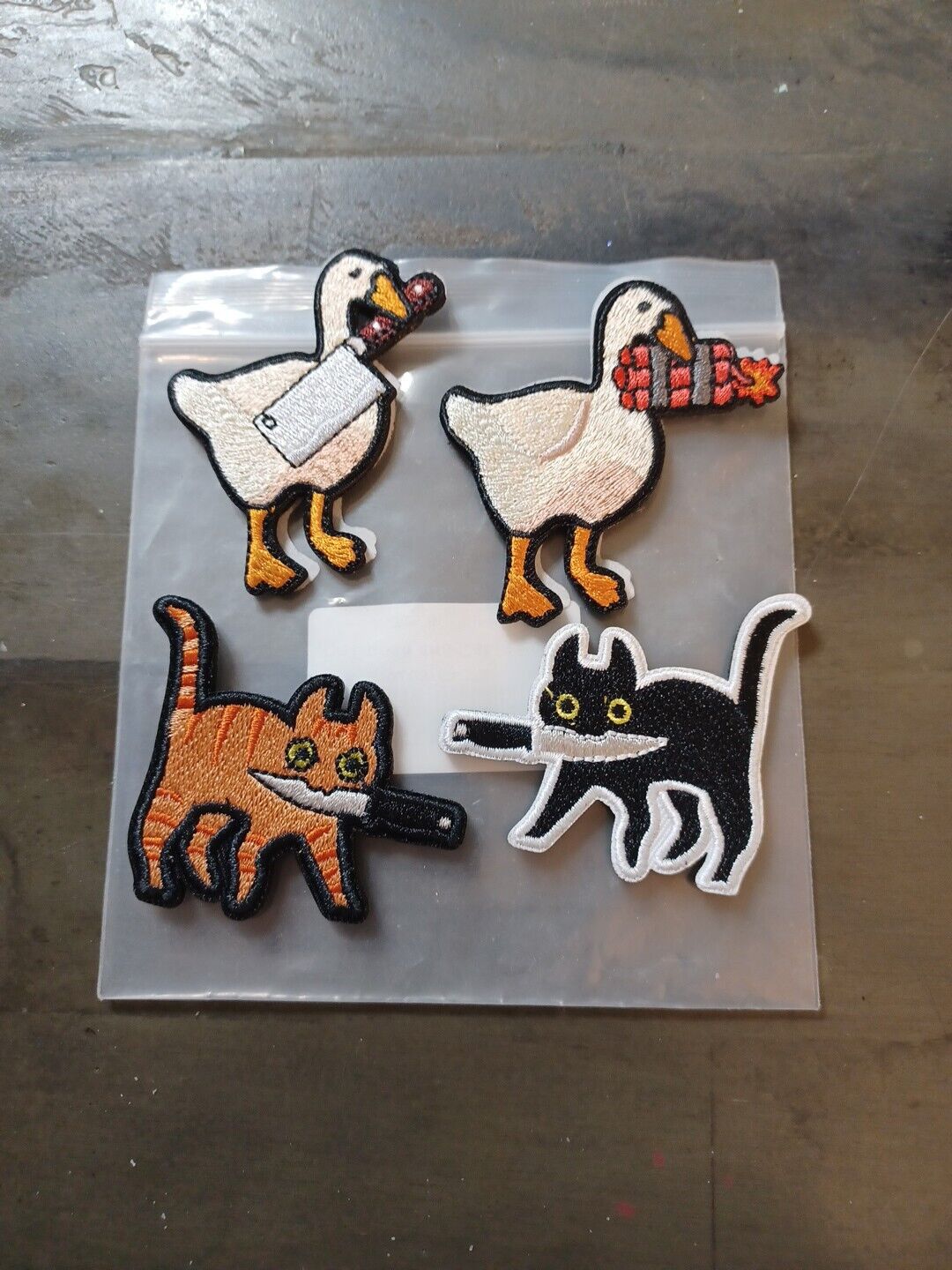 NEW 4 PCs Cats And Ducks Tactical Knife Patches 2.5\