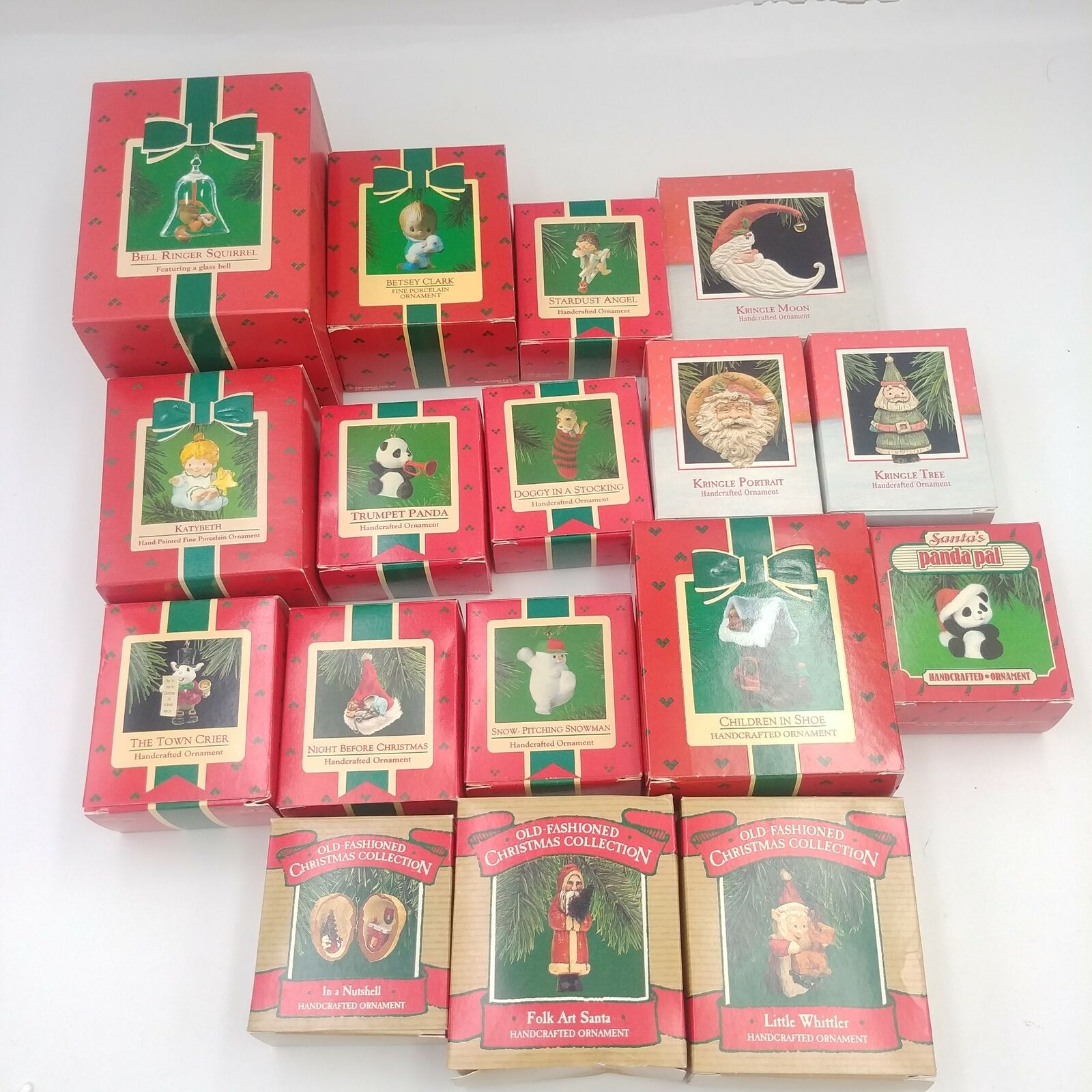 Vintage 1985, 86, 87 Hallmark Christmas Ornaments Lot of 17