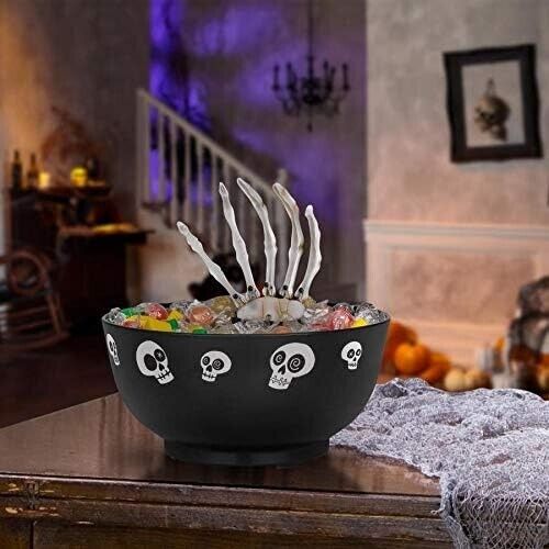 ANIMATED CANDY BOWL WITH SKELETON HAND GEMMY INDUSTRIES NEW FOR 2023