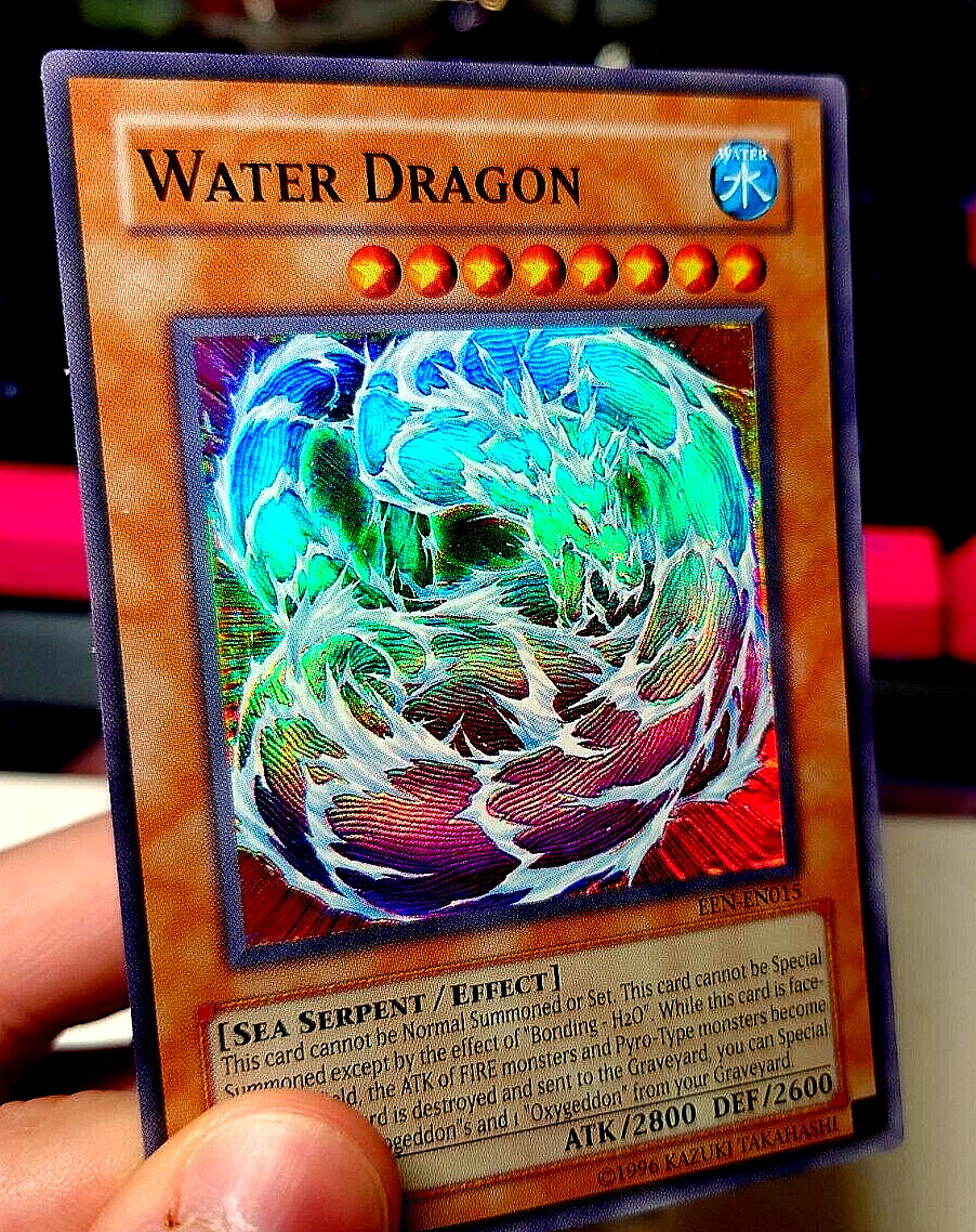 Yu-Gi-Oh Ultimate Rare Style Water Dragon Custom Etched