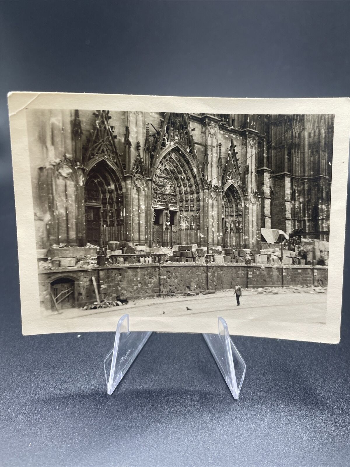 WWII Battle Damage Cologne Cathedral Photo