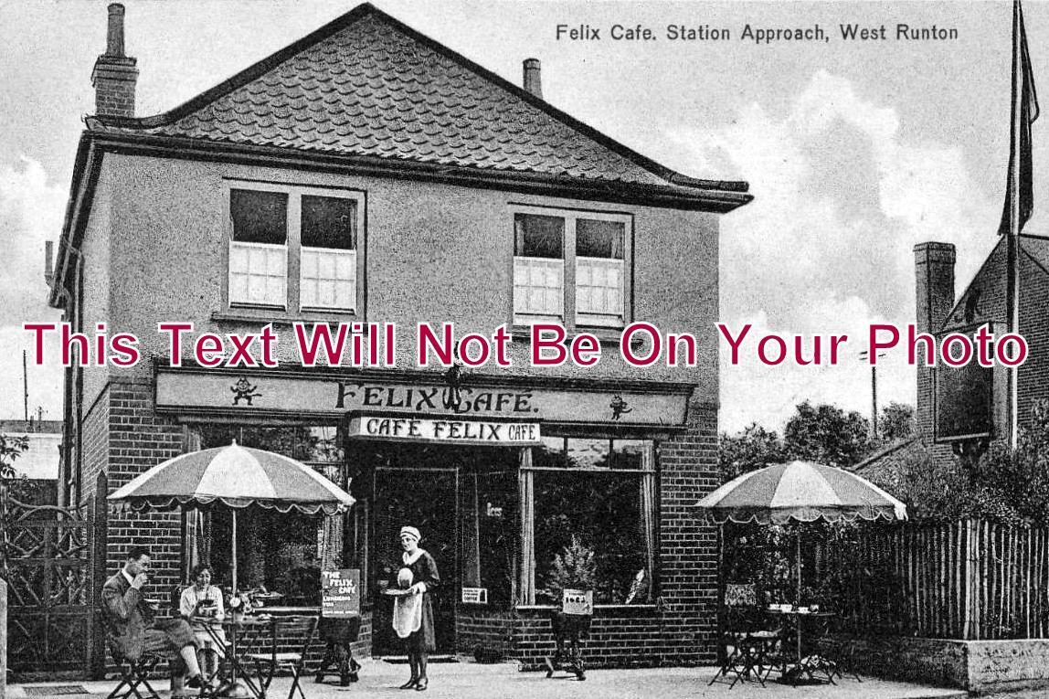 NF 495 - Felix Cafe, Station Approach, West Runton, Norfolk c1930