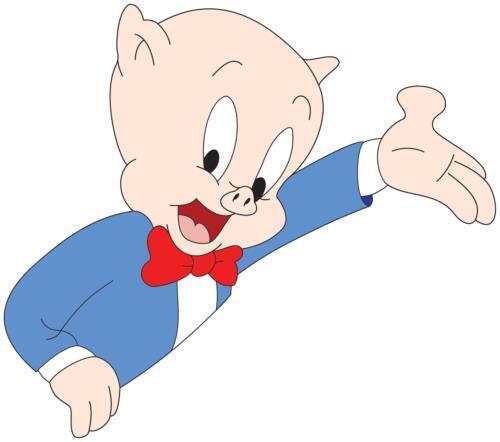 Porky Pig that\'s all folks Sticker / Vinyl Decal  | 10 Sizes with TRACKING