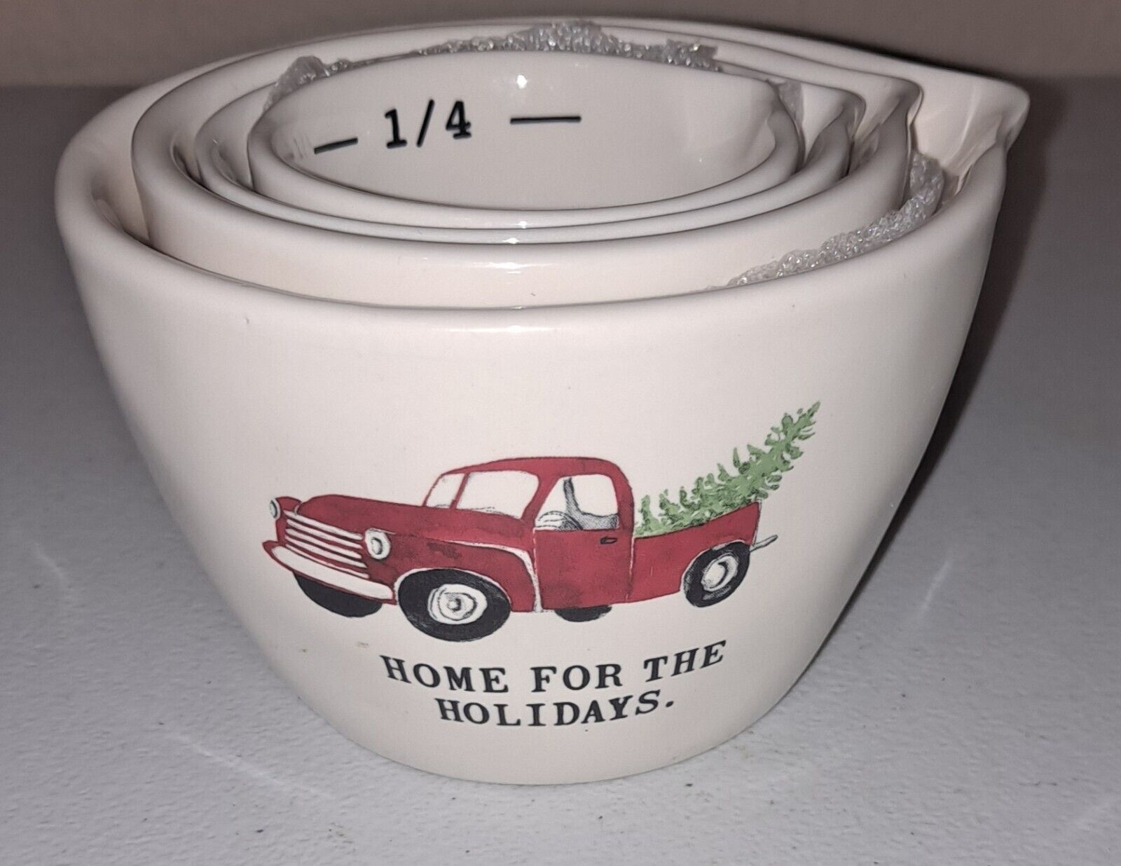 Rae Dunn Red Truck HTF Measuring Cups