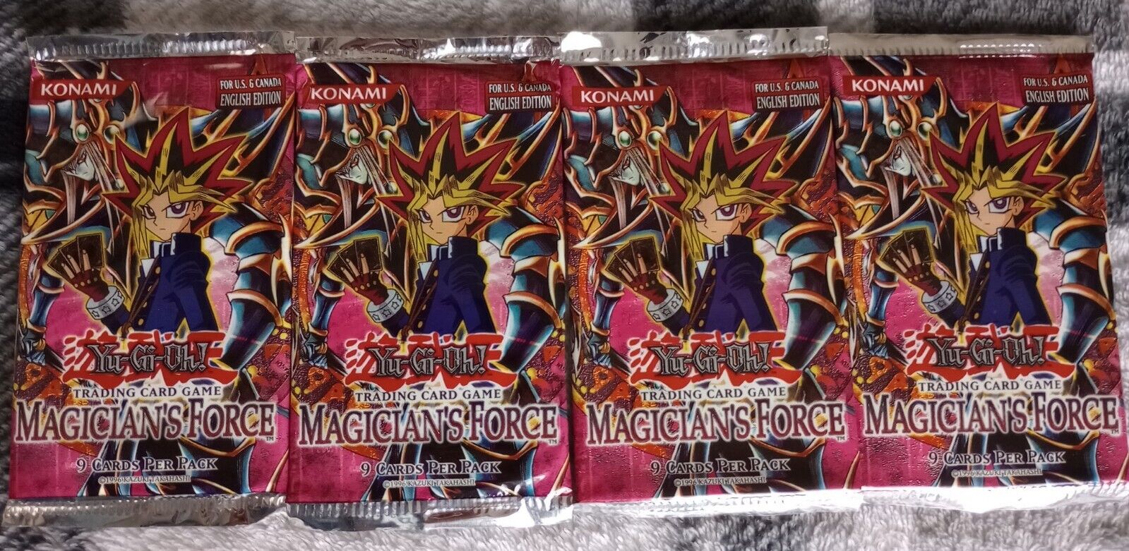 Yugioh - 1x Magician's Force - Original Unlimited Empty Opened Booster Pack 