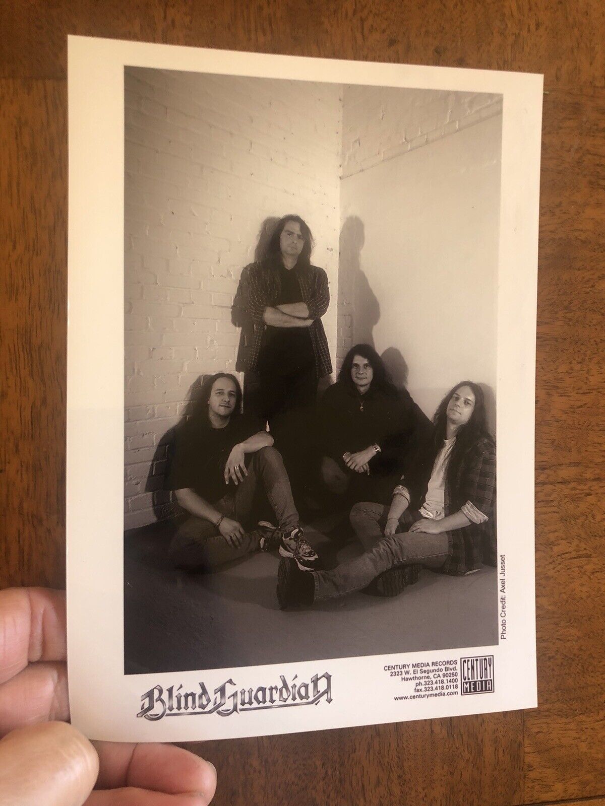 Blind Guardian Metal Rock Band Very Rare 5X7 Press Photo #2