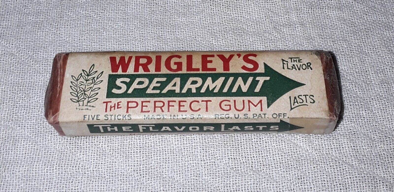 VINTAGE WRIGLEY\'S SPEARMENT CHEWING GUM FULL UNOPENED PACK FOR COLLECTION