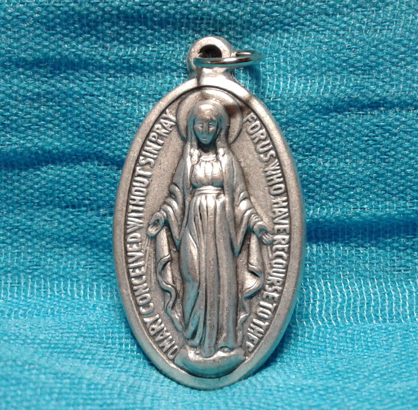 Miraculous Medal XL Catholic 1 1/4\