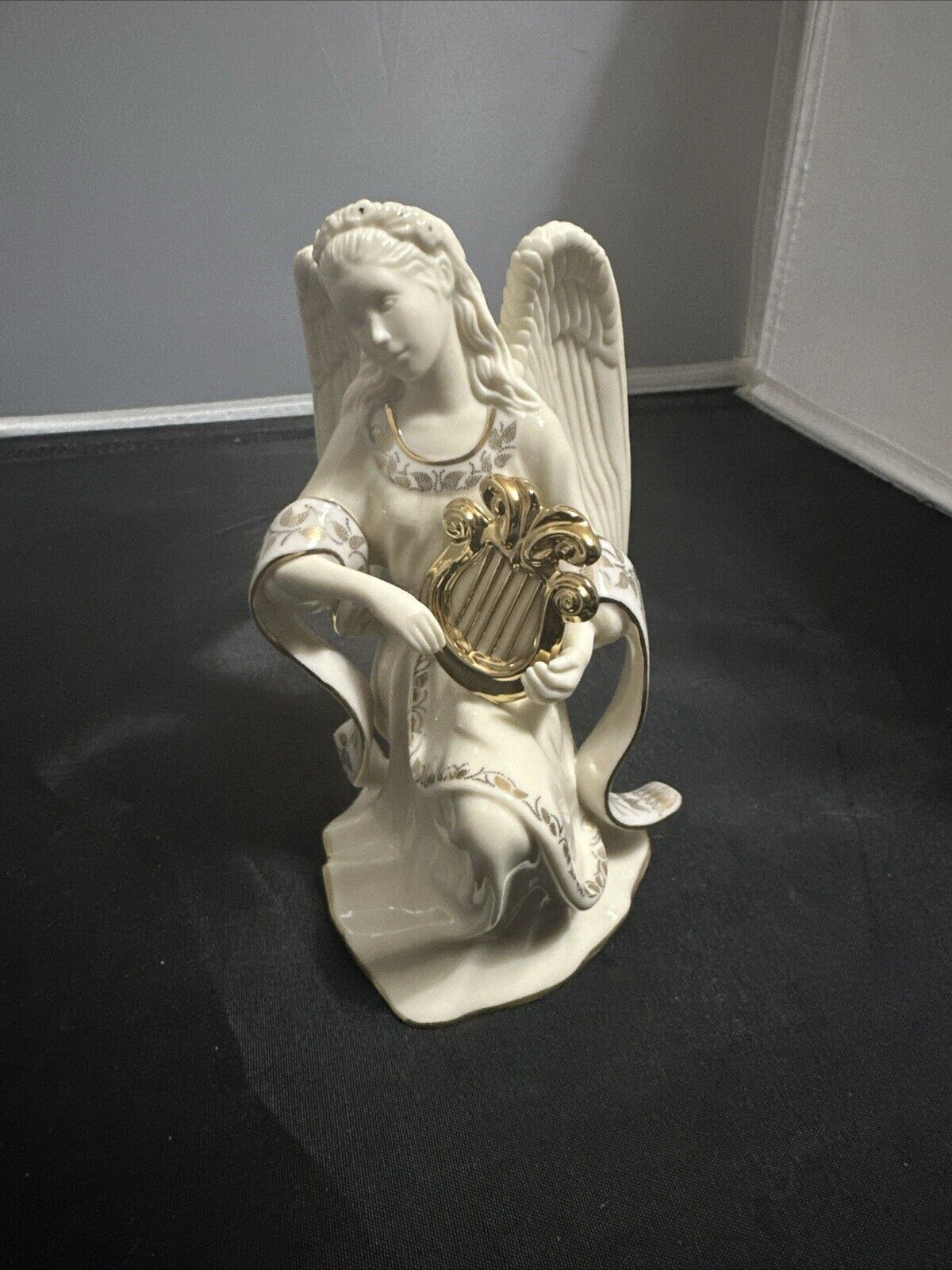 Lenox Angel With Harp. Baroque Angel Collection.  Vintage