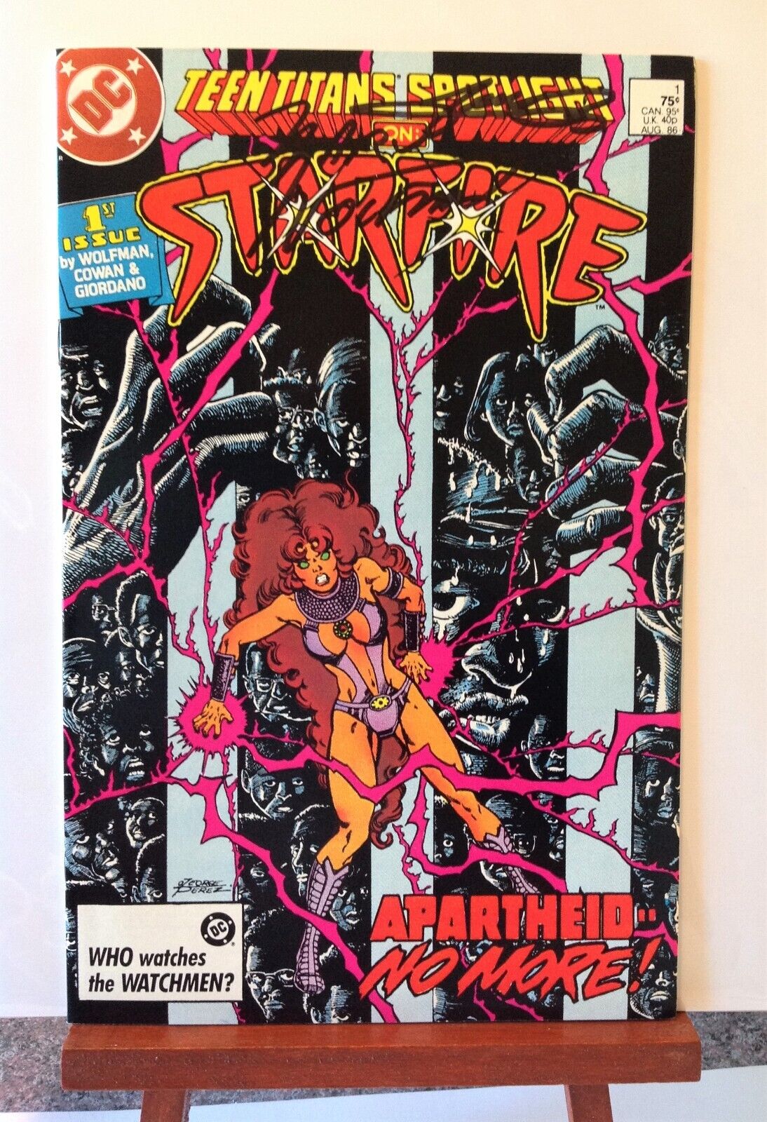 Teen Titans Spotlight Starfire #1 1986 George Perez and Marv Wolfman Signed