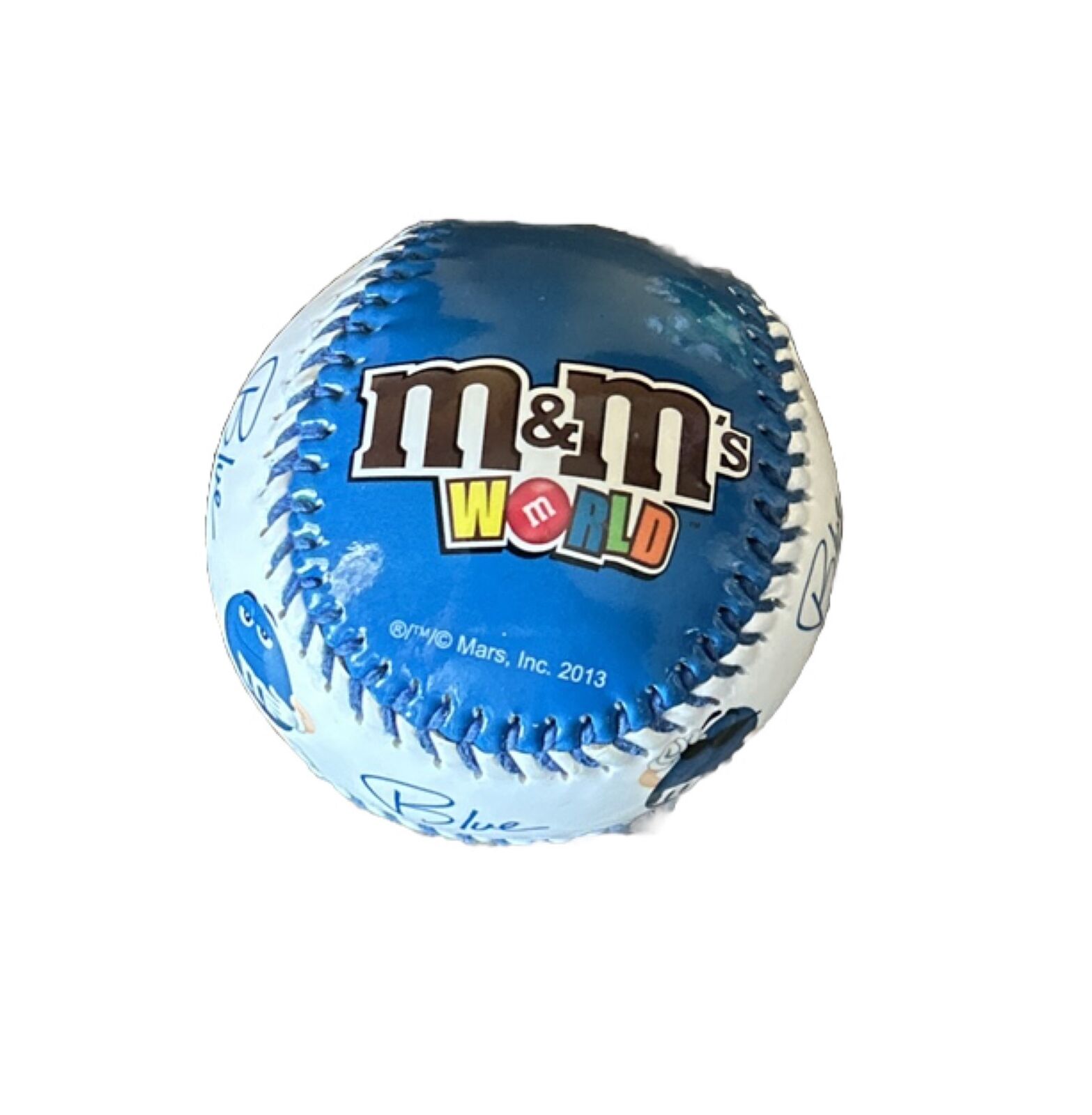 M &M\'s Collectible Baseball Rare M&M World Mars Inc 2013 Blue NBA Sport USA Ball