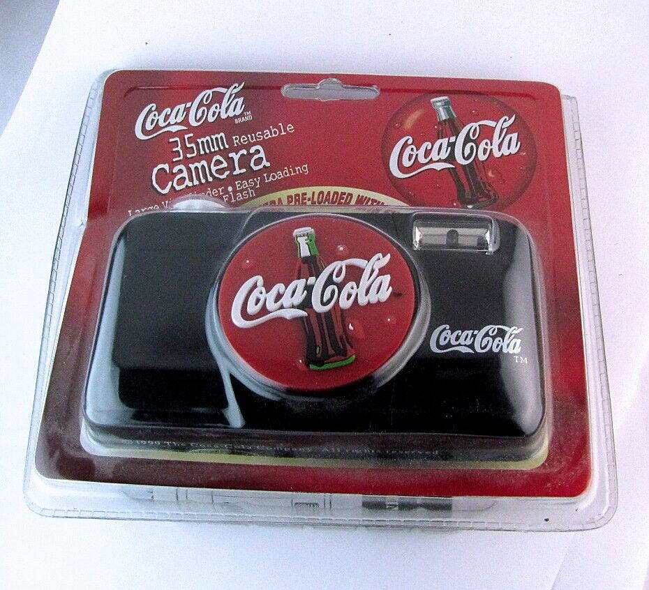 Vintage Coca-Cola 35mm Film Camera Flash  Film NEW