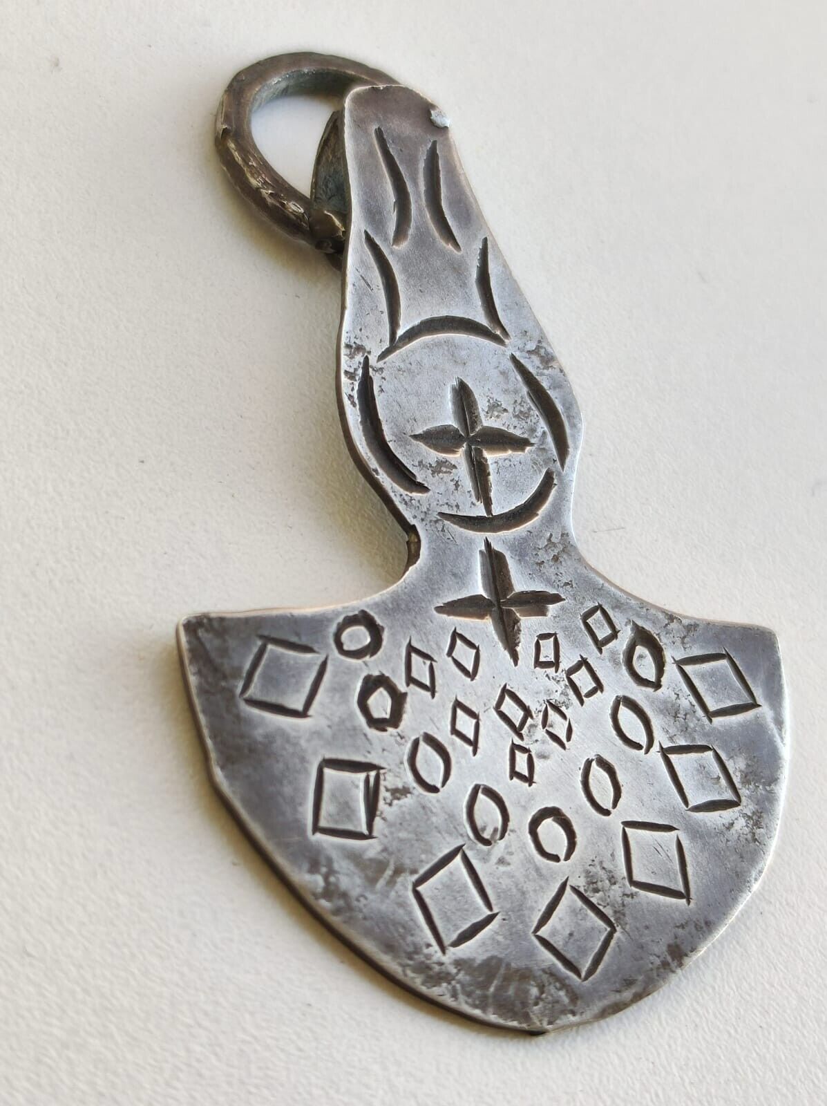 100 BC Fine Ancient Roman Silver Pendant Decorated genuine Amulet for Love