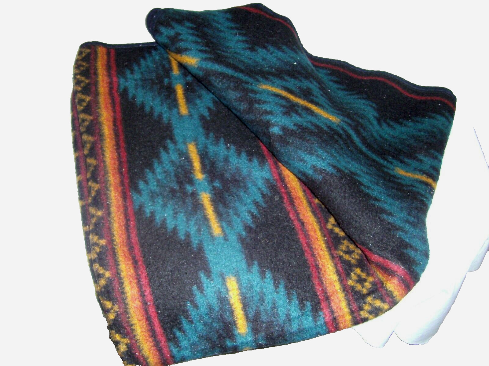 Vintage Biederlack Acrylic Southwest Aztec Blanket 74”x 108”