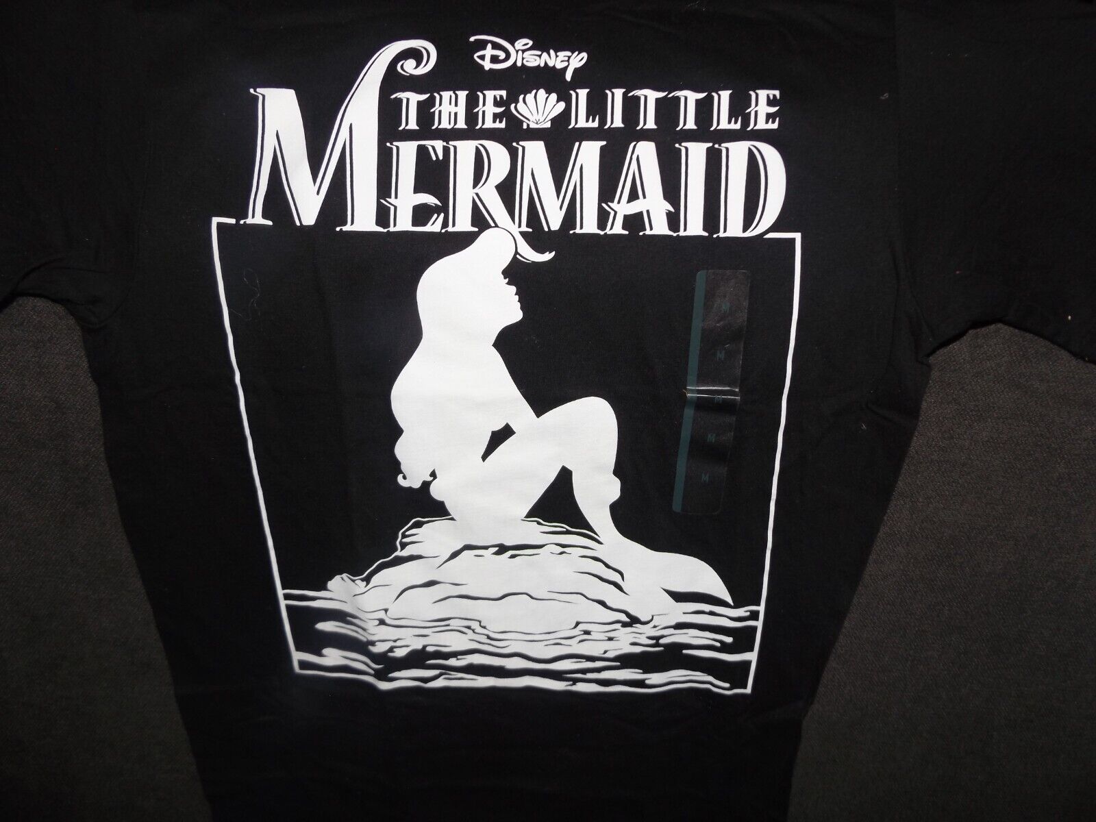 NEW Disney\'s The Little Mermaid - Ariel Black Graphic T-Shirt Adult Size 2XL