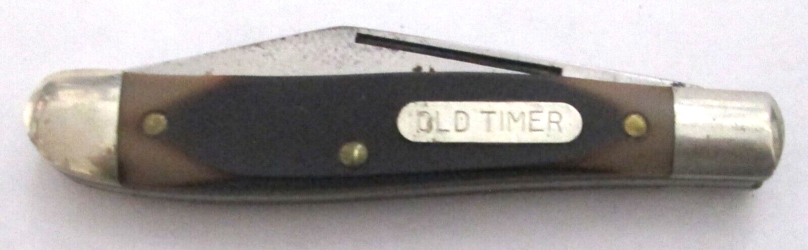 Vintage Schrade USA 120T Old Timer Brown Single Blade Pocket Knife