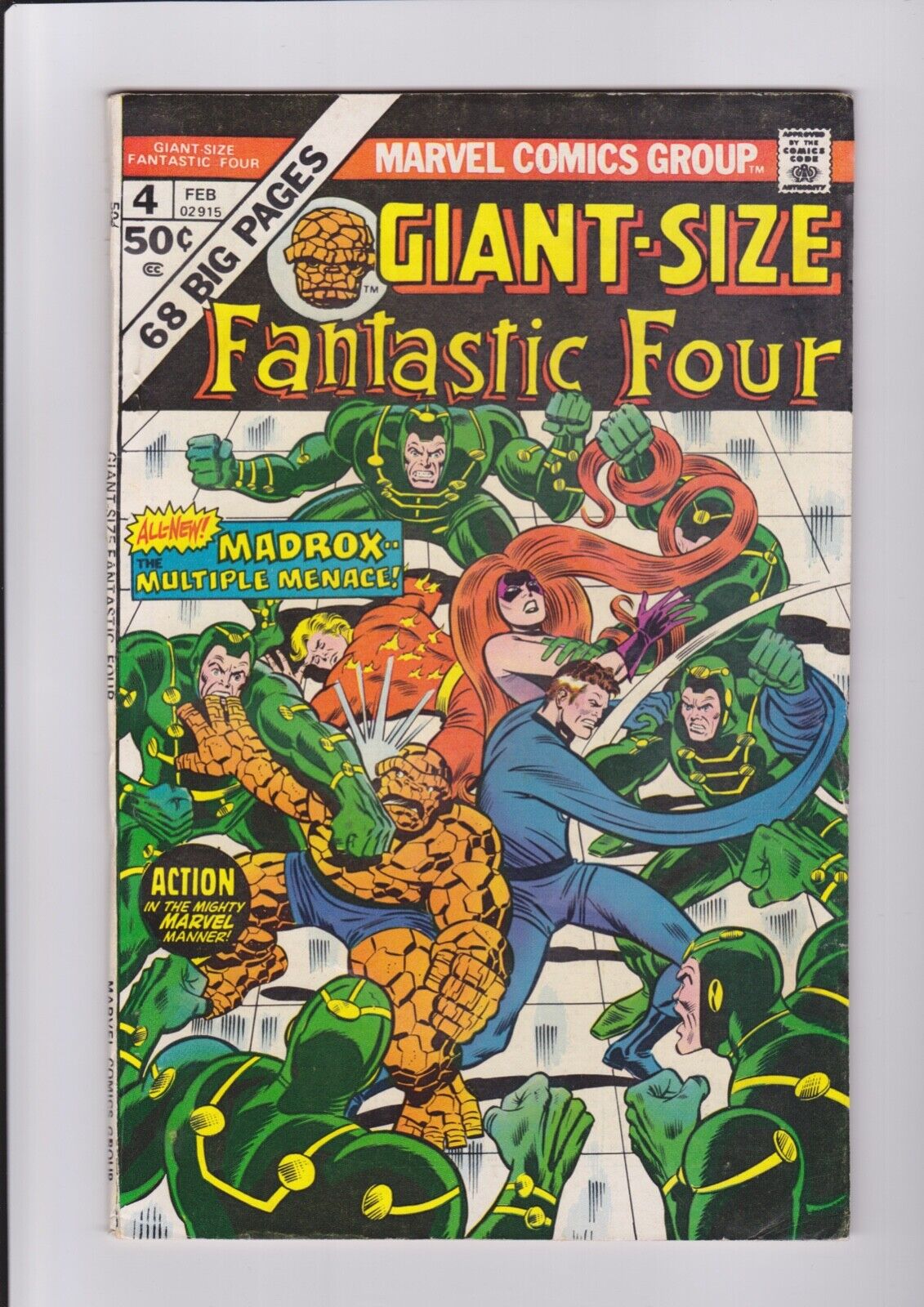 Giant Size Fantastic Four #4, 1975 Marvel Comics, 1st Madrox/ Multiple Man