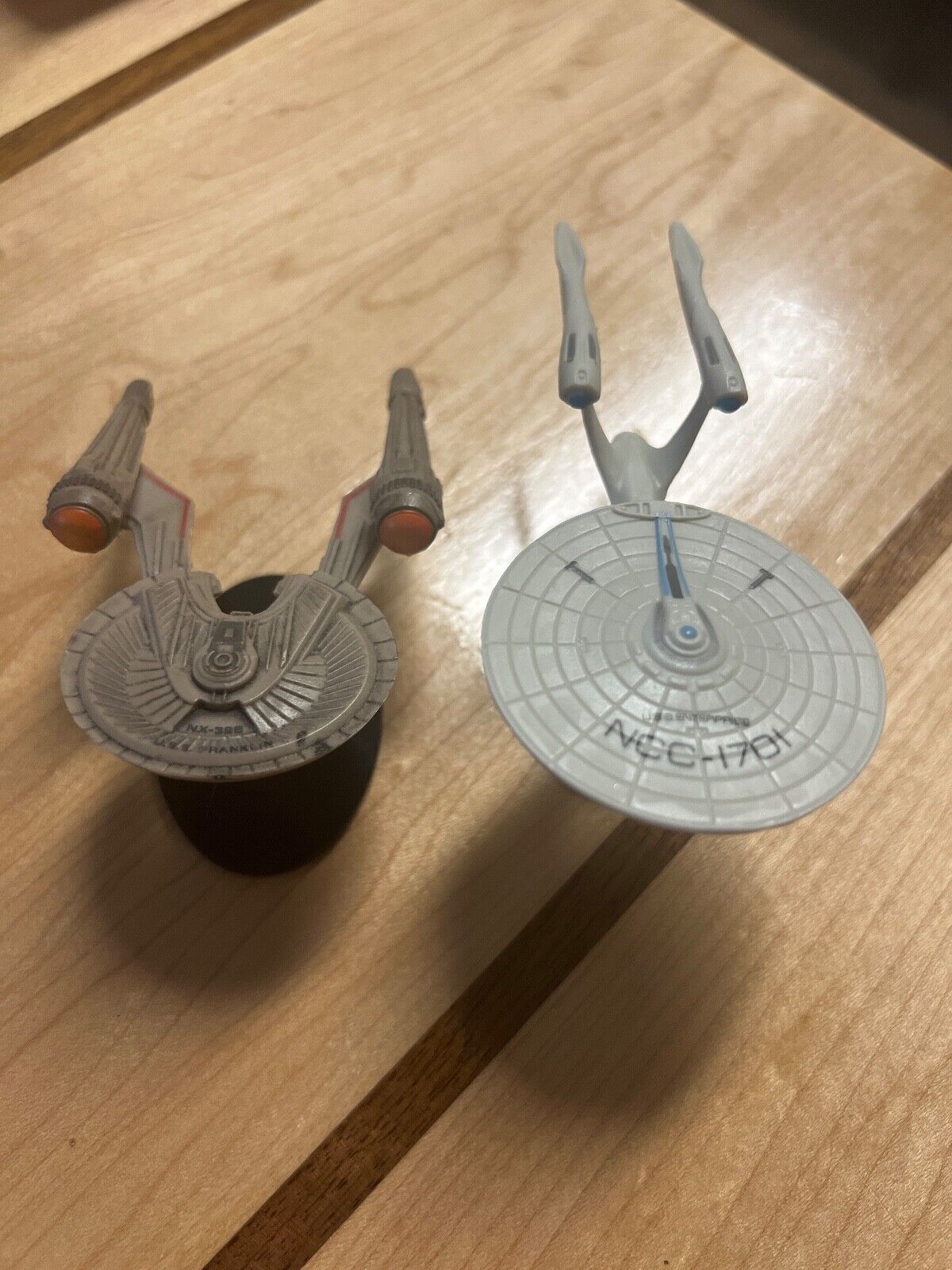 Miniature USS Enterprise and USS Franklin