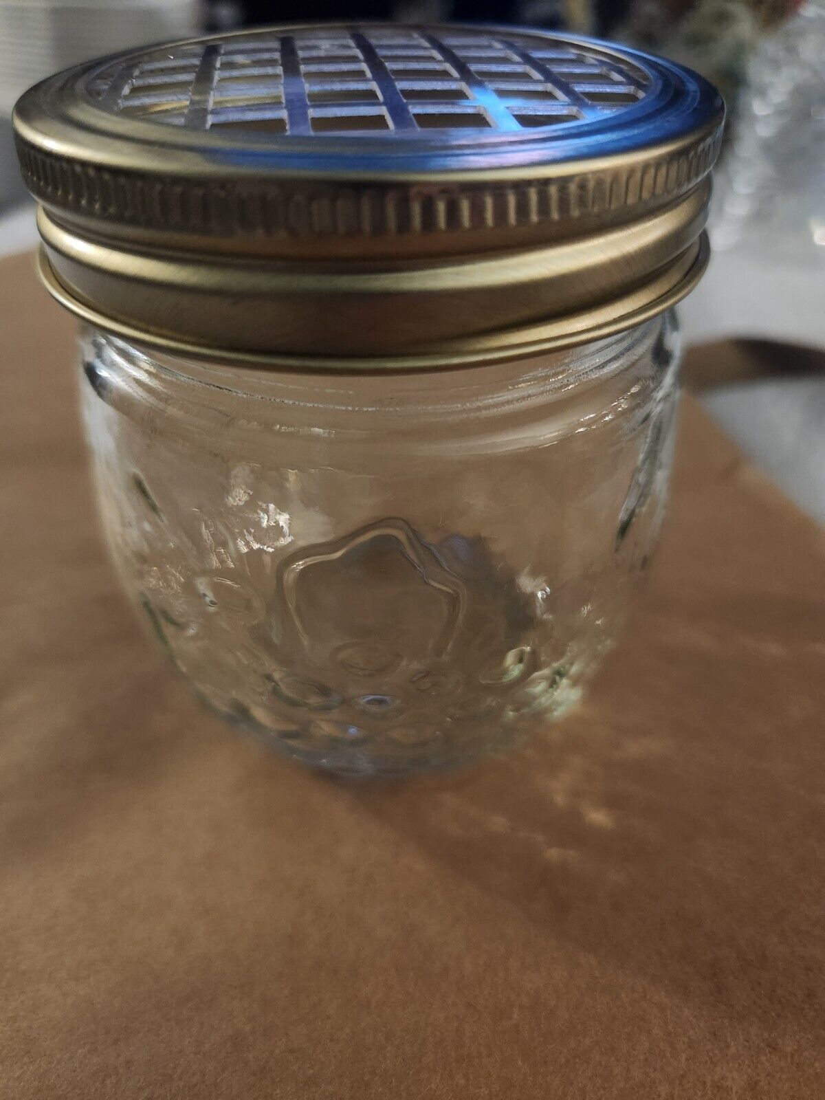 🎆 Vintage Ball Mason Clear 1/2 Half Pint Canning Jar Fruit Jar 🎆