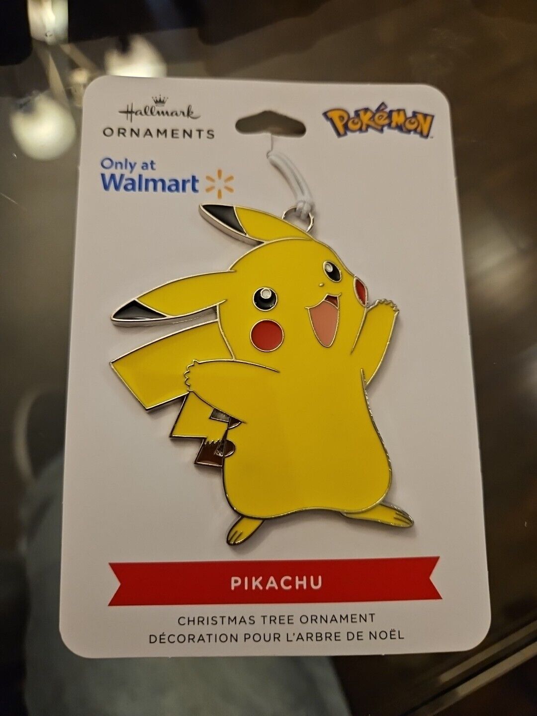 Hallmark Pokemon Pikachu Enamel Metal Flat Christmas Tree Ornament (Walmart)