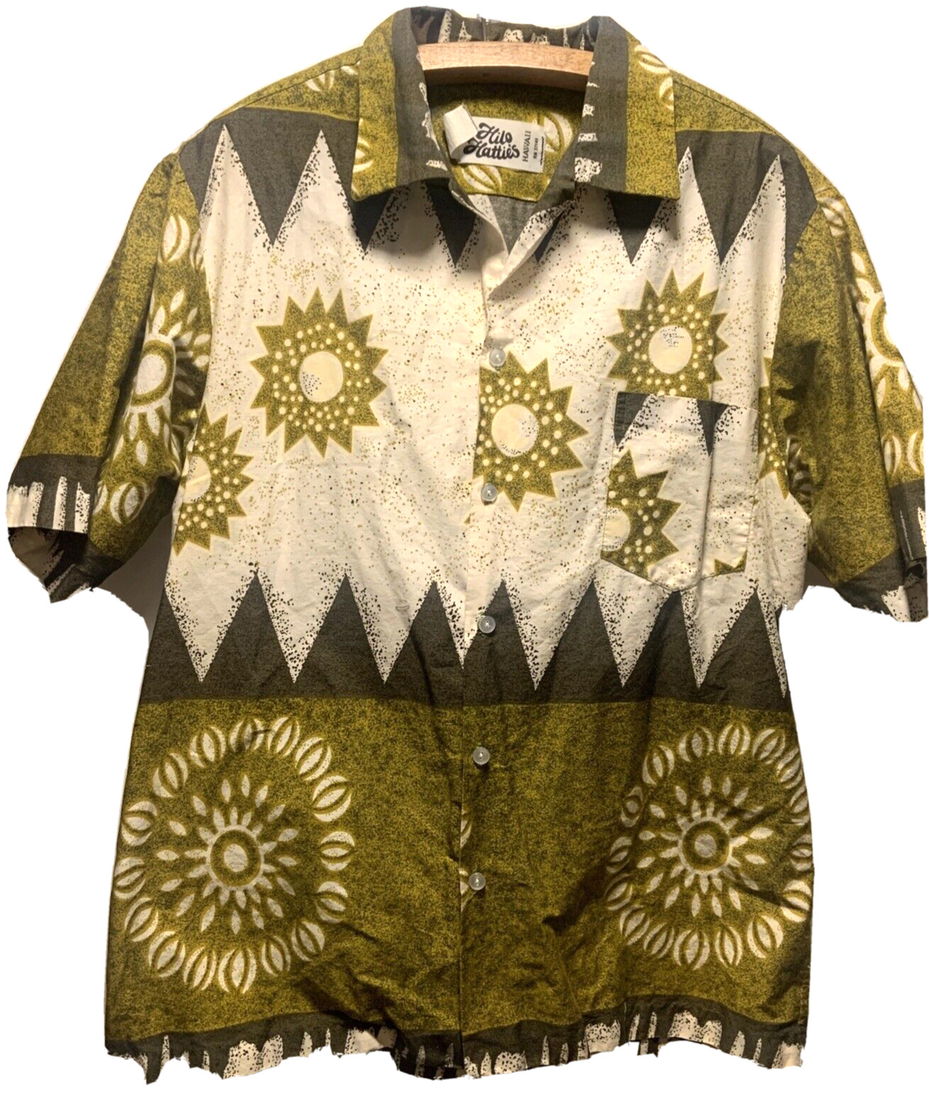 Hilo Hattie Men\'s Hawaiian Shirt XL Cotton Authentic Retro Vintage