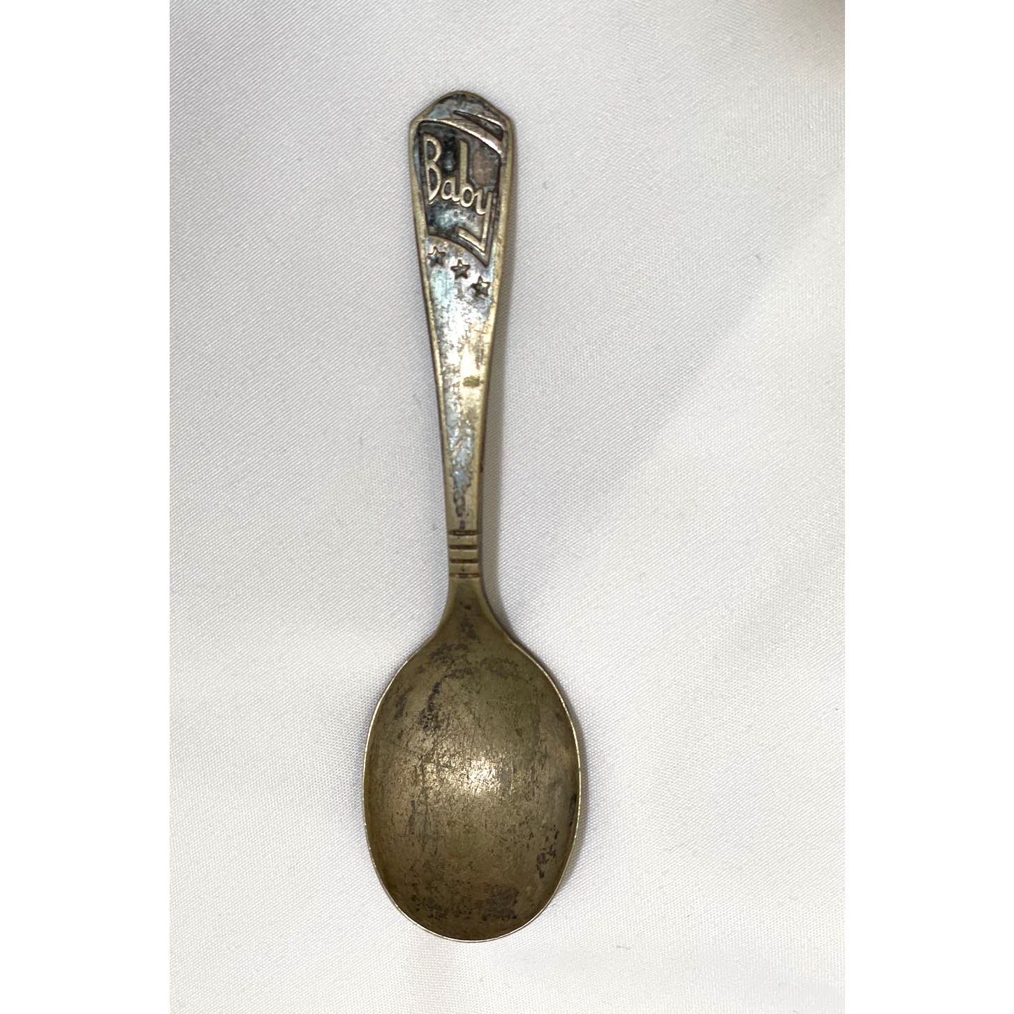 Vintage Antique Imperial Silver Plate Baby Mini Spoon 4 inches 1950’s