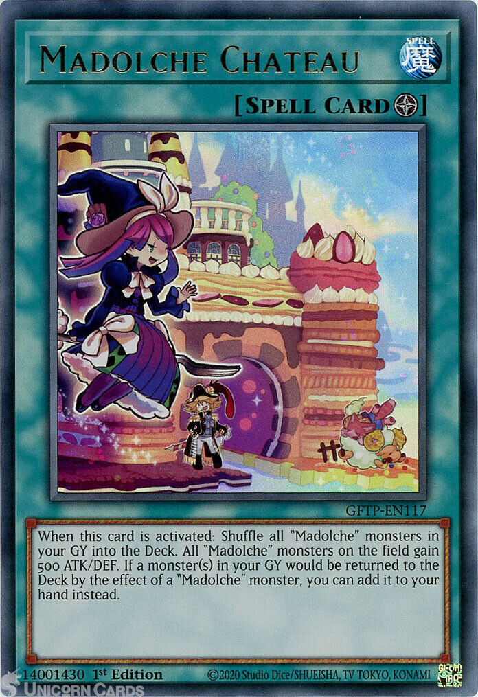 GFTP-EN117 Madolche Chateau Ultra Rare 1st Edition Mint YuGiOh Card