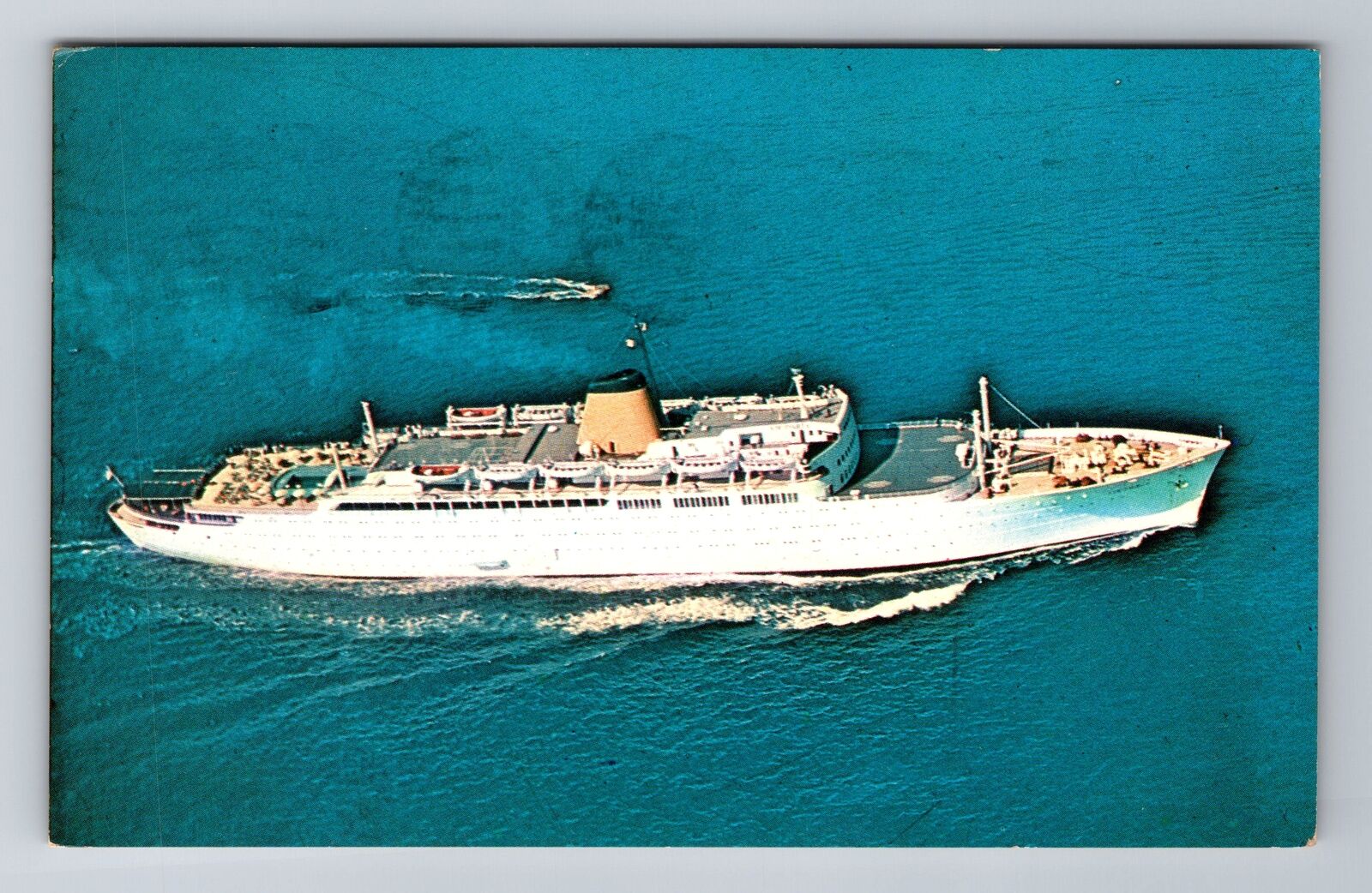 Ships - M/S Victoria Cruise Ship, Ineres Line Advertising Vintage c1963 Postcard
