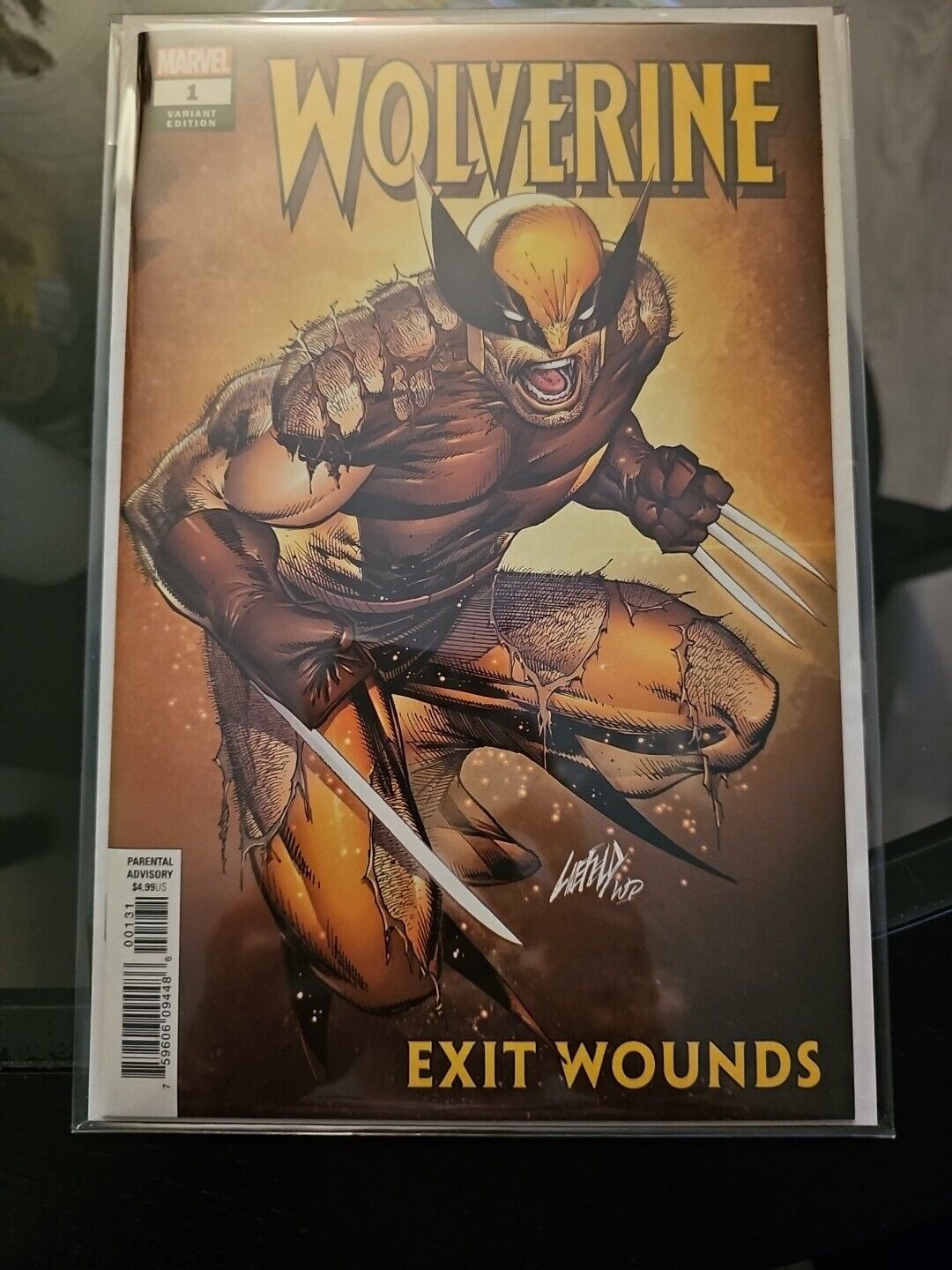 WOLVERINE EXIT WOUNDS 1 1:50 ROB LIEFELD INCENTIVE VARIANT NM