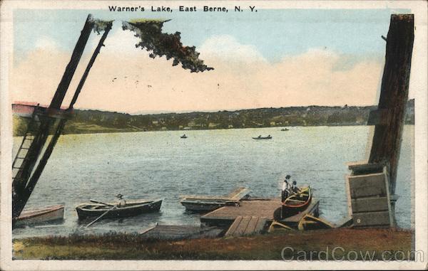 1931 East Berne,NY Looking Out Over Warner\'s Lake Albany County New York Vintage
