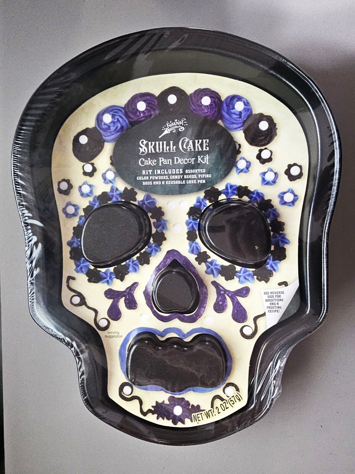 Festival Skull Cake Nonstick Pan Decor Kit-Sealed