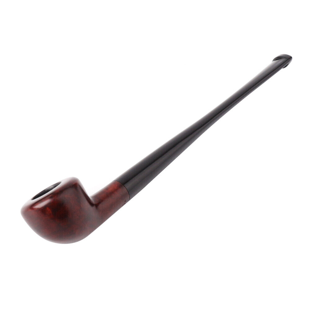 Handcrafted Reading Pipe Briar Wooden Long Stem Small Tobacco Smoking Pipe 