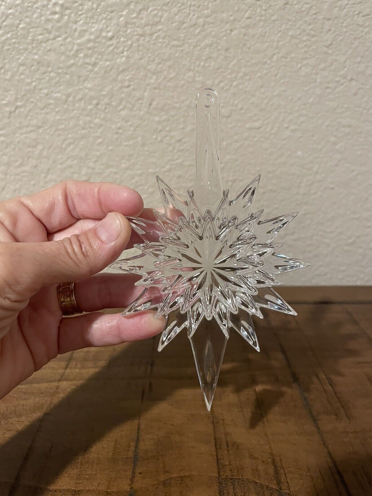 Waterford Crystal Snowstar Ornament 2010 Signed *Mint*