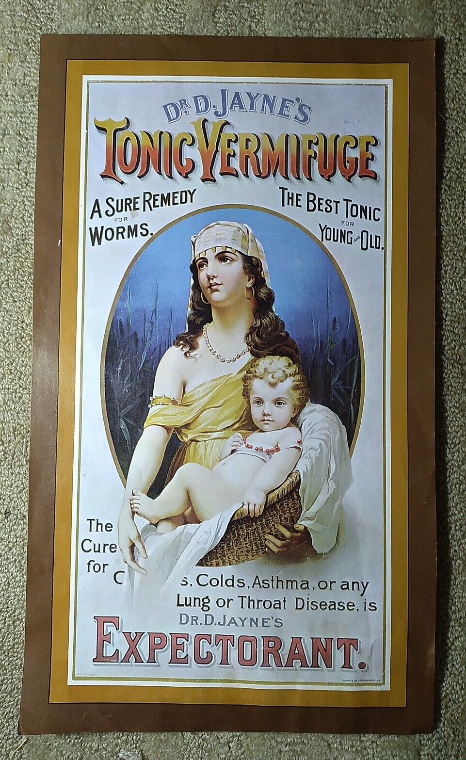 Dr. D. Jayne\'s Tonic Verifuge Advertising Poster