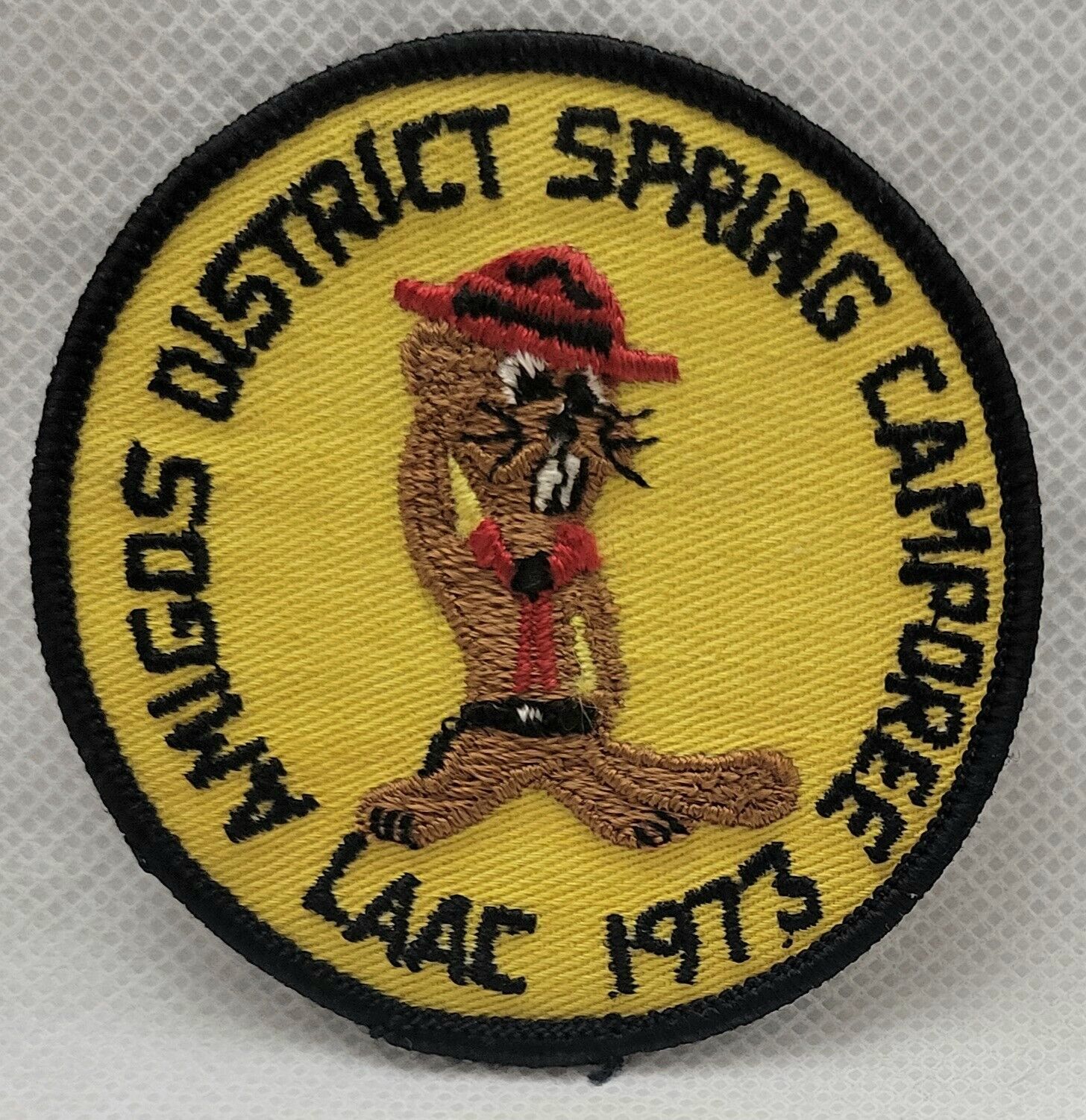 Vintage BSA 1973 Cloth Patch Boy Scouts Of America Amigos District Camporee