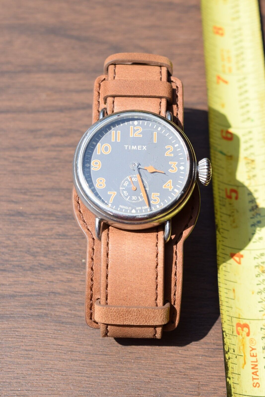 TIMEX Welton Midget Trench watch TW 2R88999 VQ, USED, but with new strap
