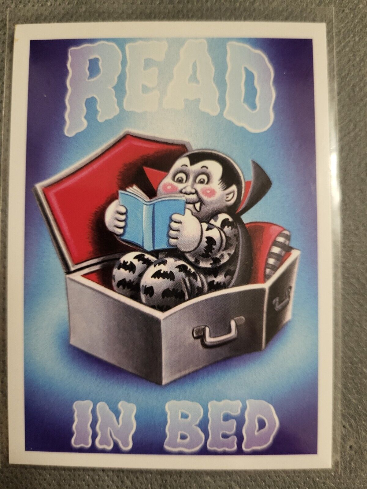  2022 GPK Garbage Pail Kids Book Worms BOOK MARKED READ IN BED BM-4 NASTY NICK