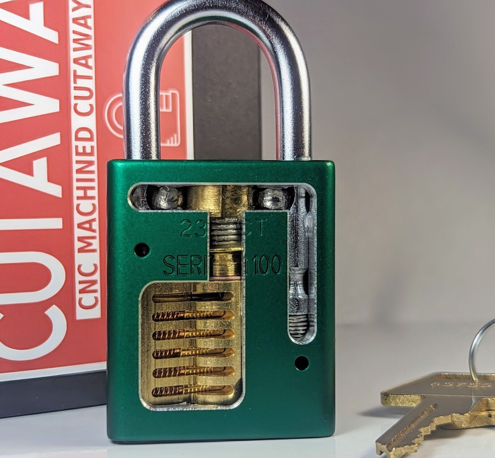 American Lock 1100 Cutaway Cutout Practice Padlock for Locksport or Display