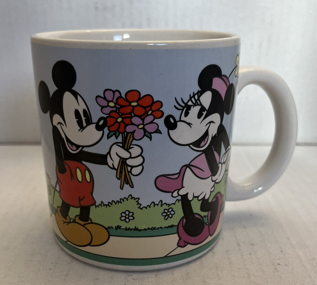 Disney Mug Minnie Mickey 1985 Applause Valentine Vintage