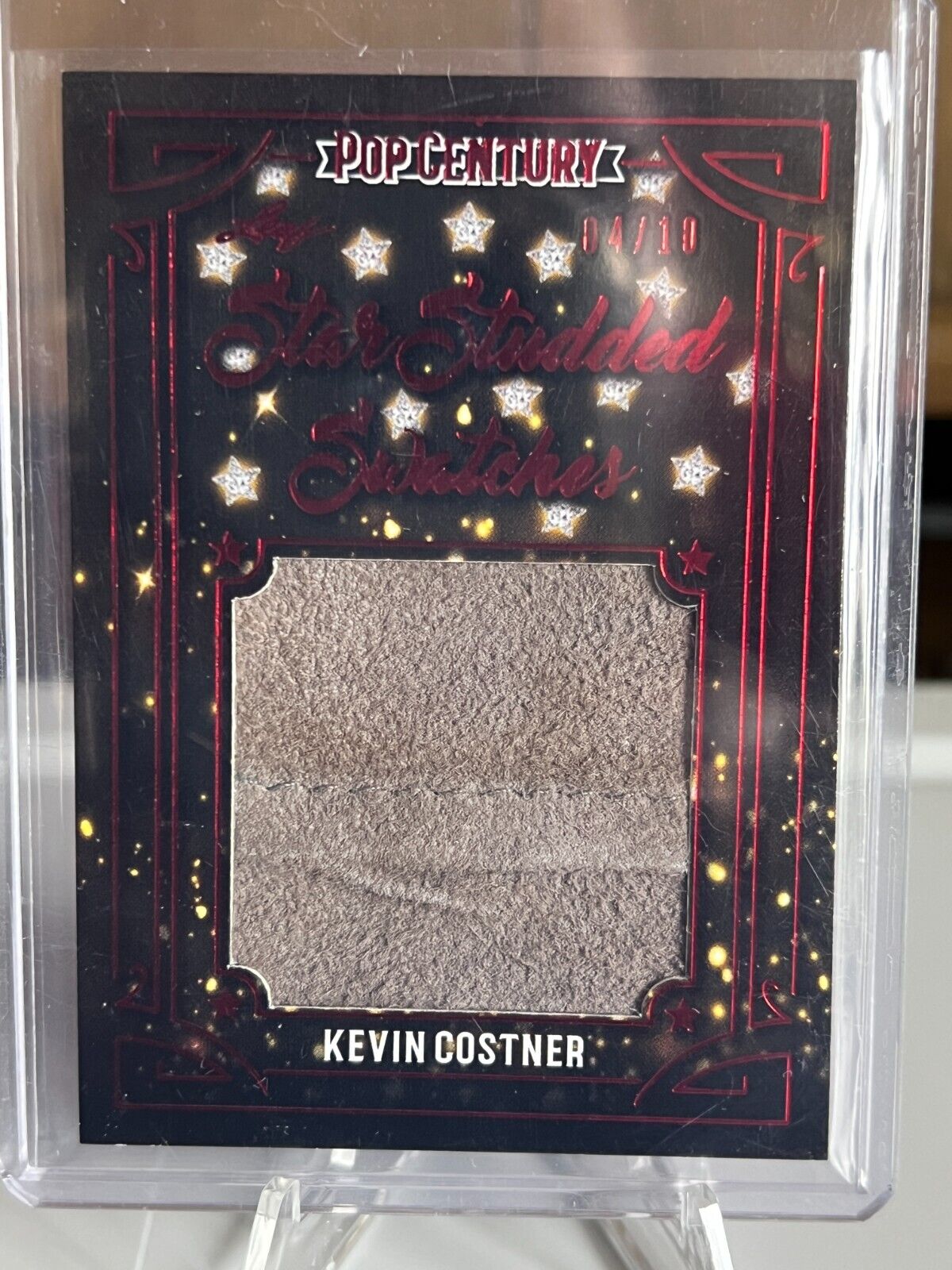 2022 Leaf Pop Century KEVIN COSTNER Star Studded Swatches WARDROBE RELIC # /10