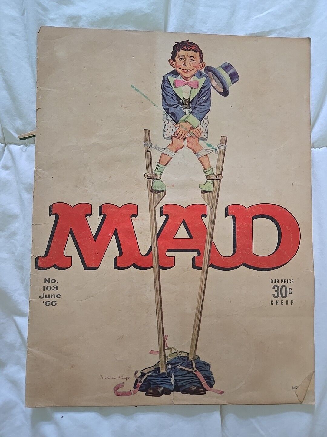 MAD MAGAZINE 1966  #103 Vintage Satire Funny Stuff 
