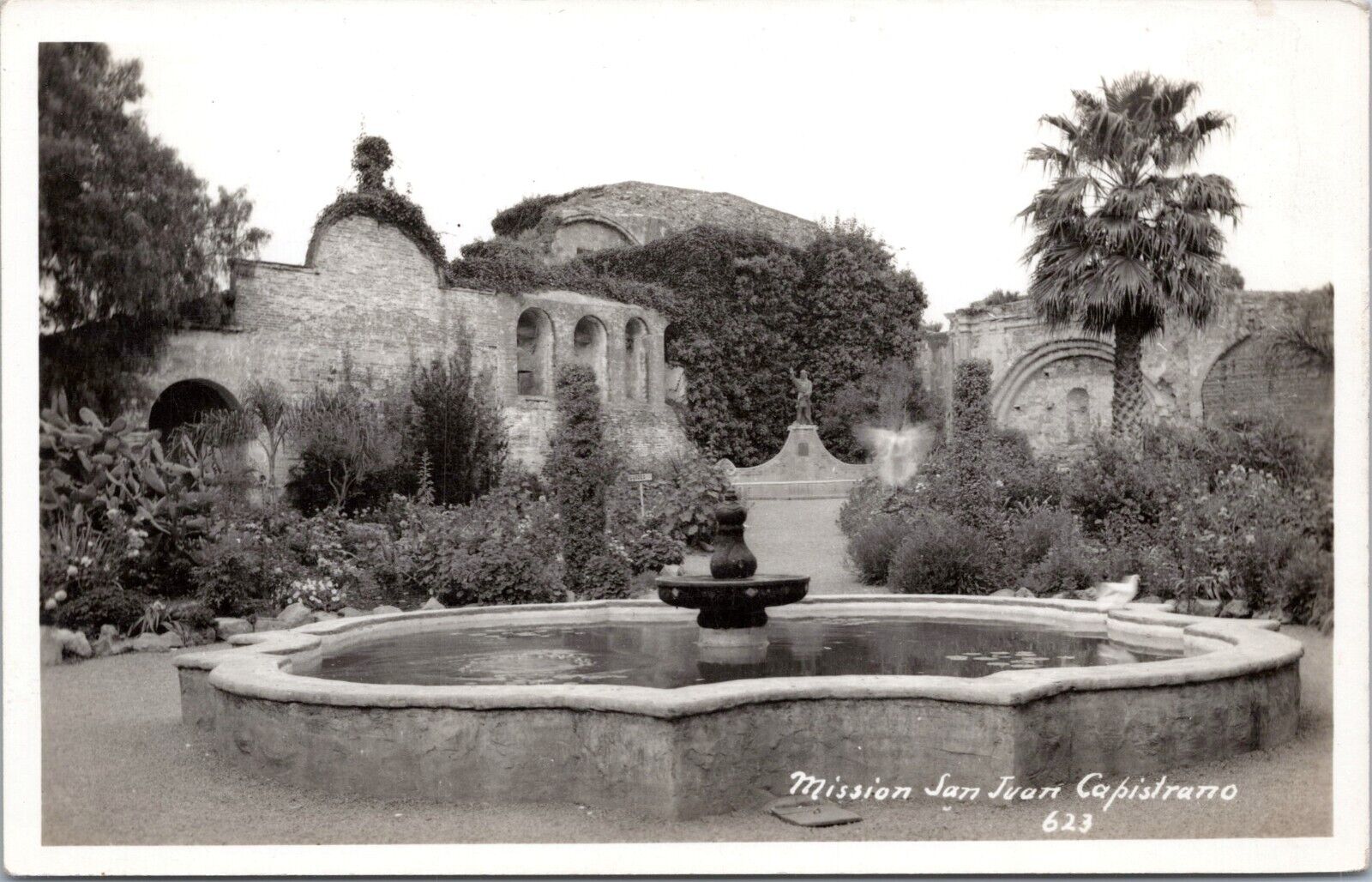 RPPC Mission San Juan Capistrano, California - Photo Postcard c1925-1942